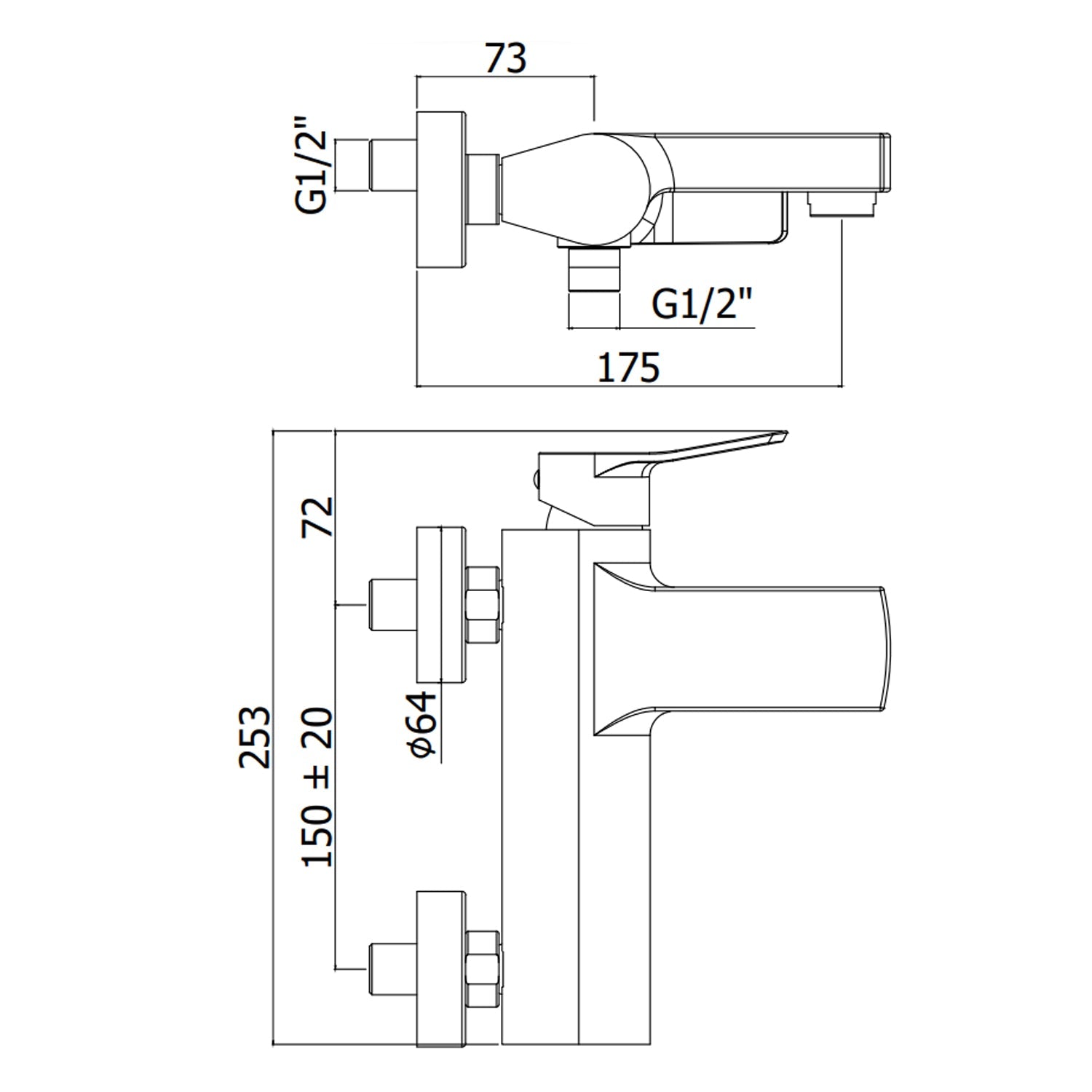  Set miscelatori lavabo bidet e vasca con doccino in ottone modello Tilt Paffoni cromato by CeramicStore | Lo specialista del tuo bagno