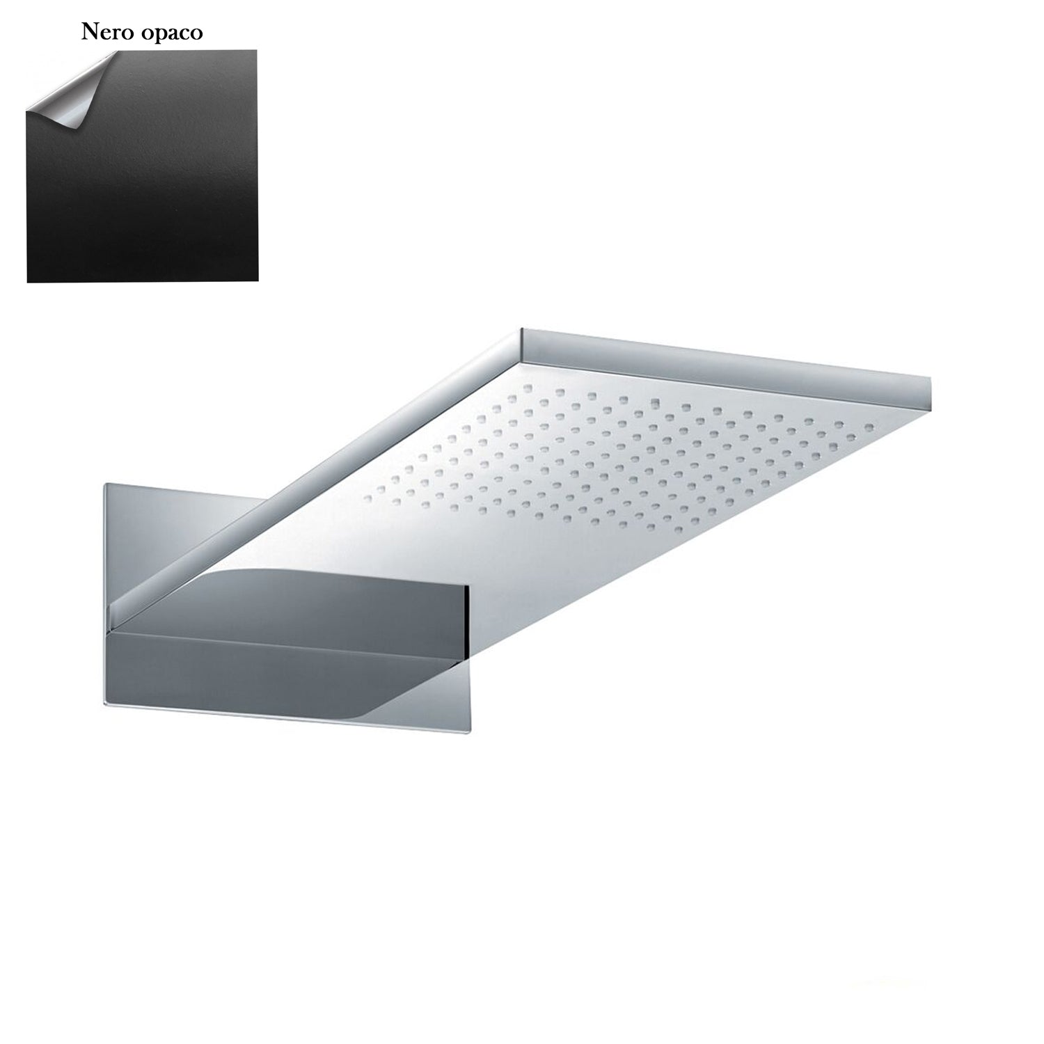 Soffione Stockholm 55x23cm con 2 getti e ispezionabile nero by CeramicStore | Lo specialista del tuo bagno