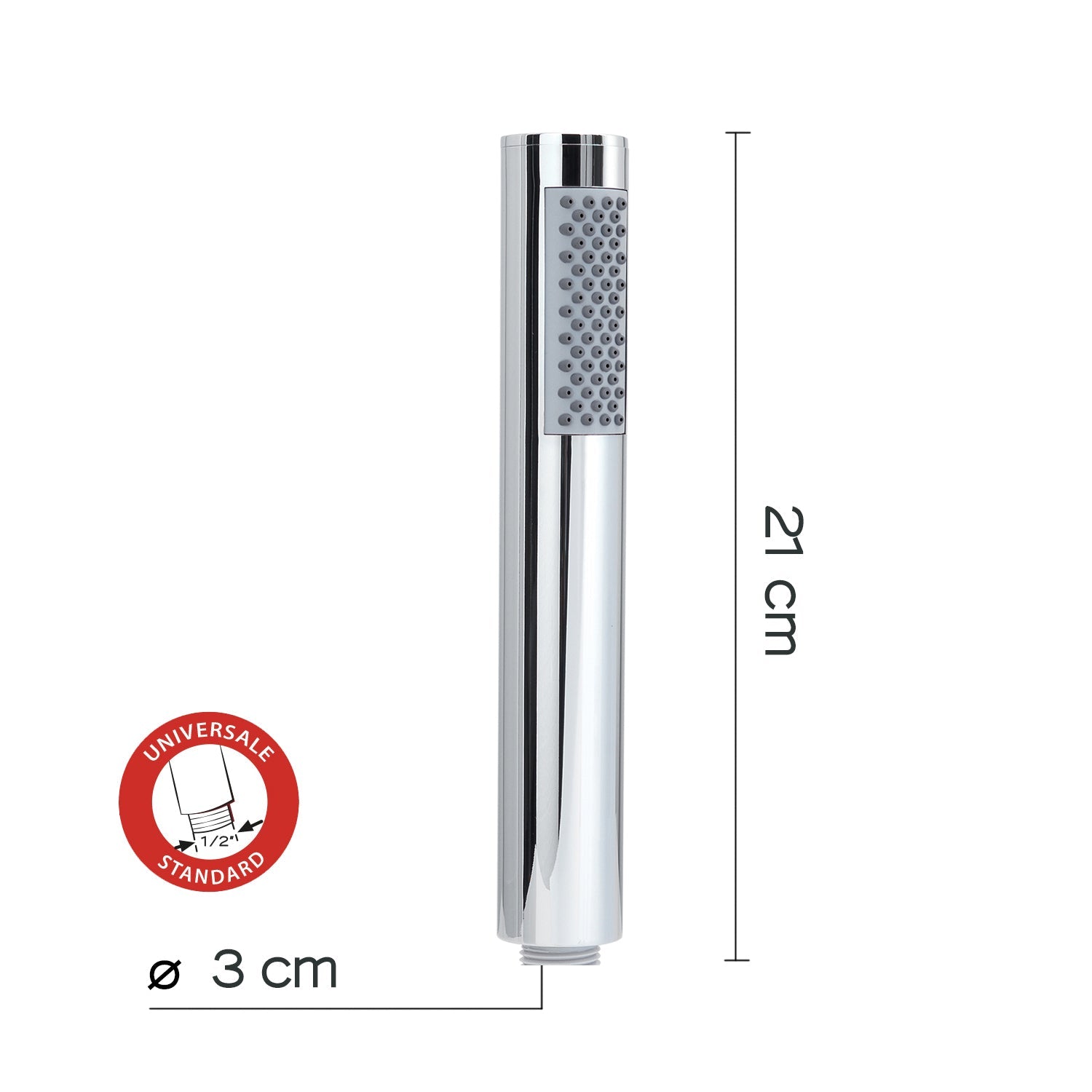  Set duplex con doccetta 1 getto modello High Pro 08 di Gedy - Cromato by CeramicStore | Lo specialista del tuo bagno