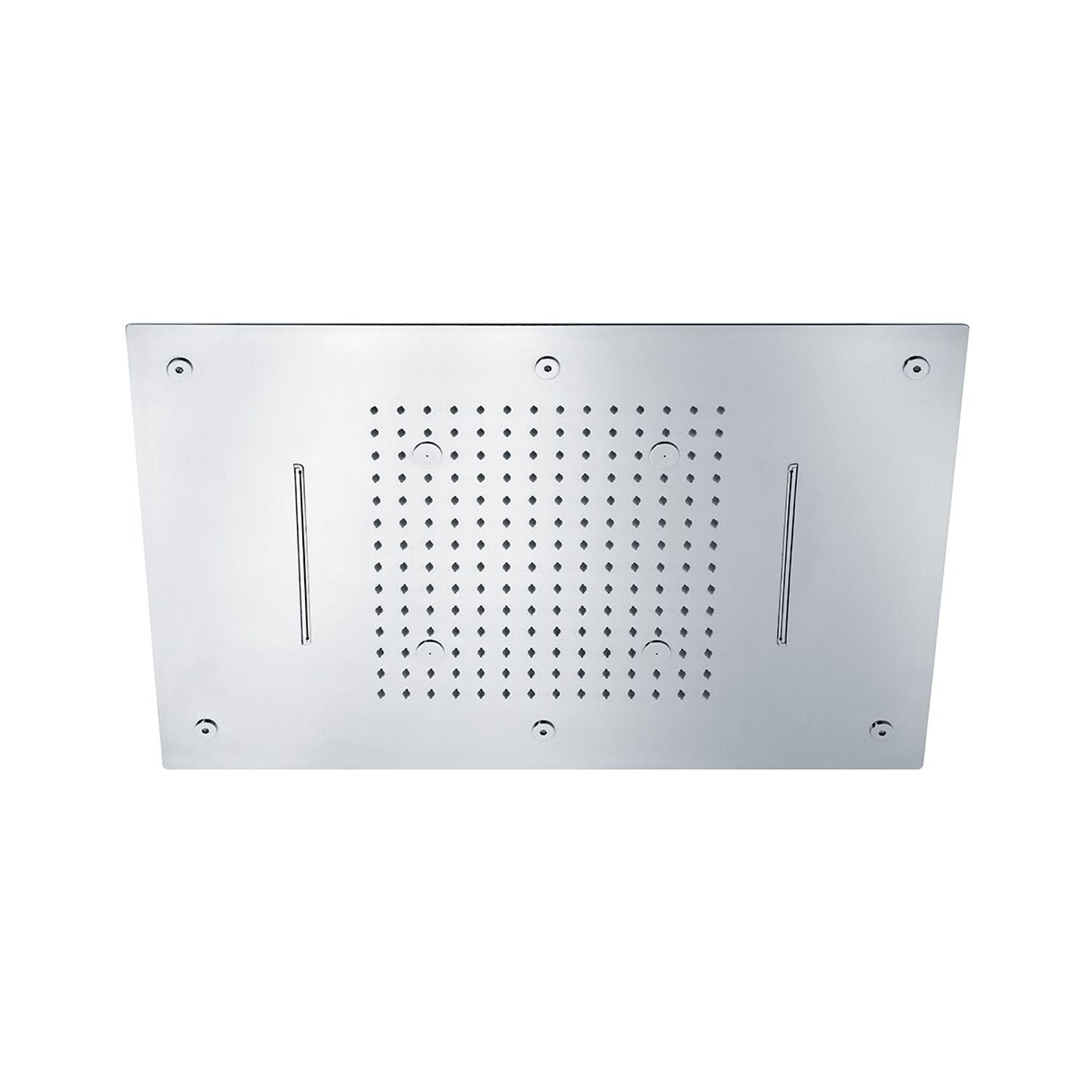 Soffione Sky 60x40cm in acciaio con anticalcare e 3 getti by CeramicStore | Lo specialista del tuo bagno