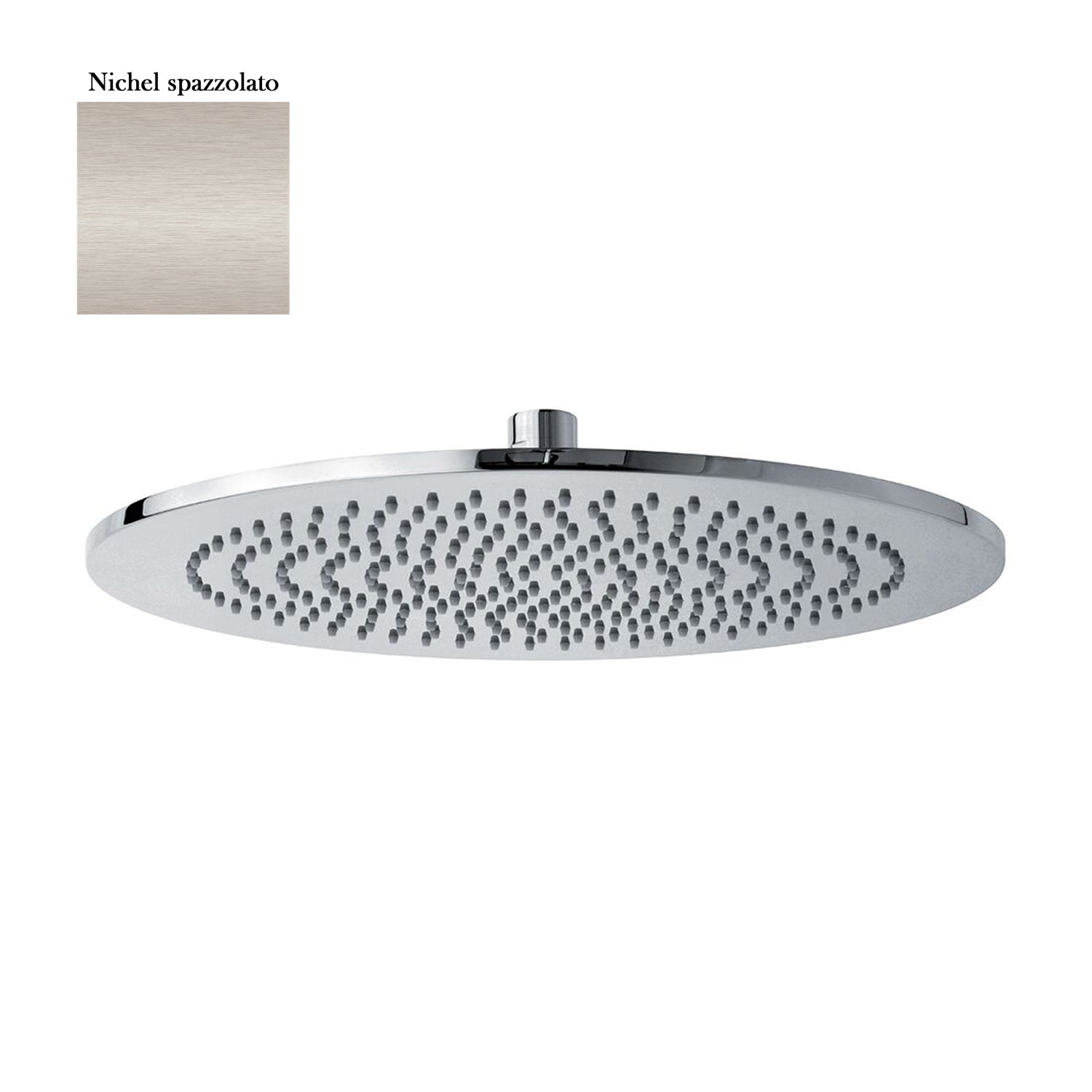 Soffione tondo Vienna 250mm nichel monogetto ispezionabile by CeramicStore | Lo specialista del tuo bagno