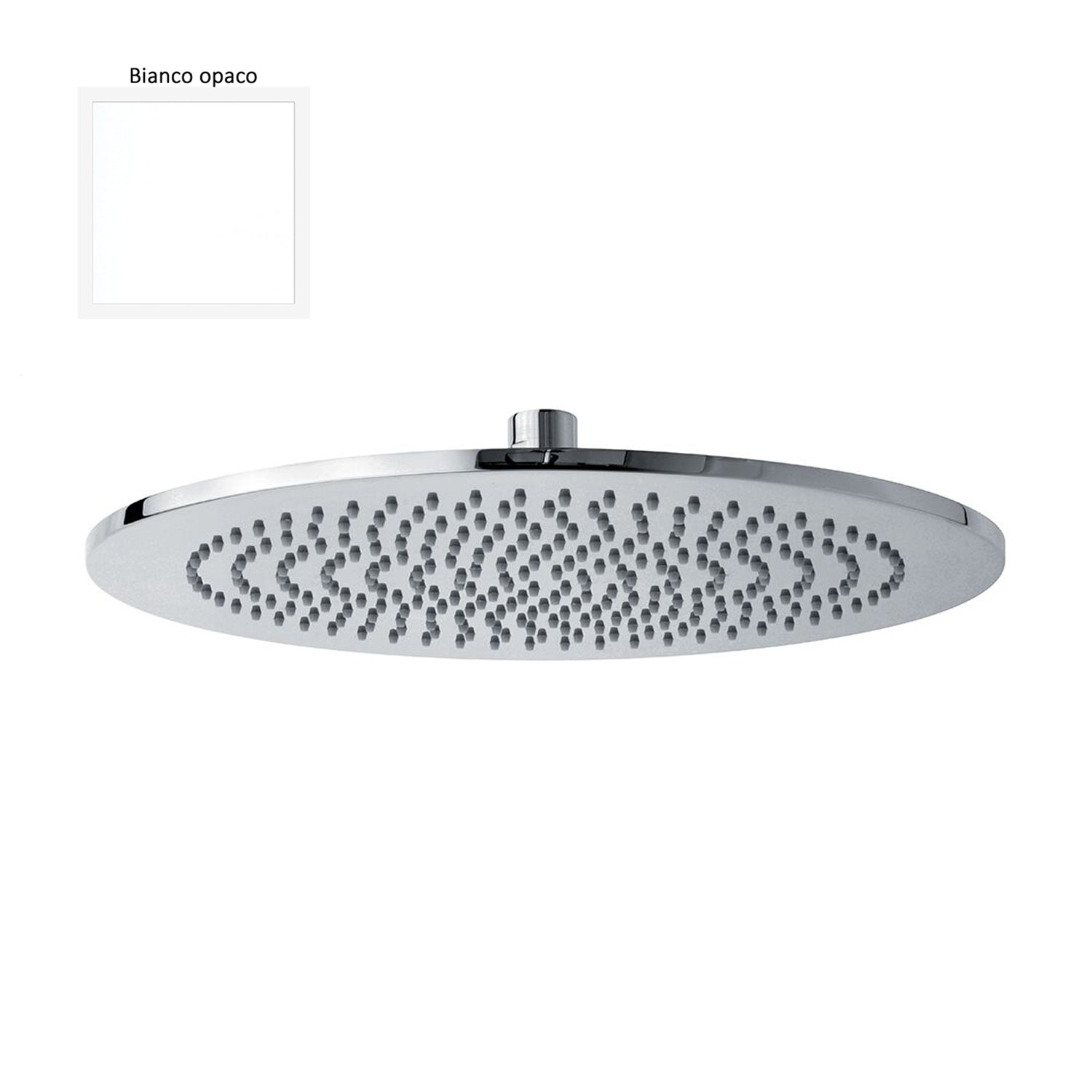 Soffione tondo Vienna 400mm bianco monogetto con snodo e ispezionabile by CeramicStore | Lo specialista del tuo bagno