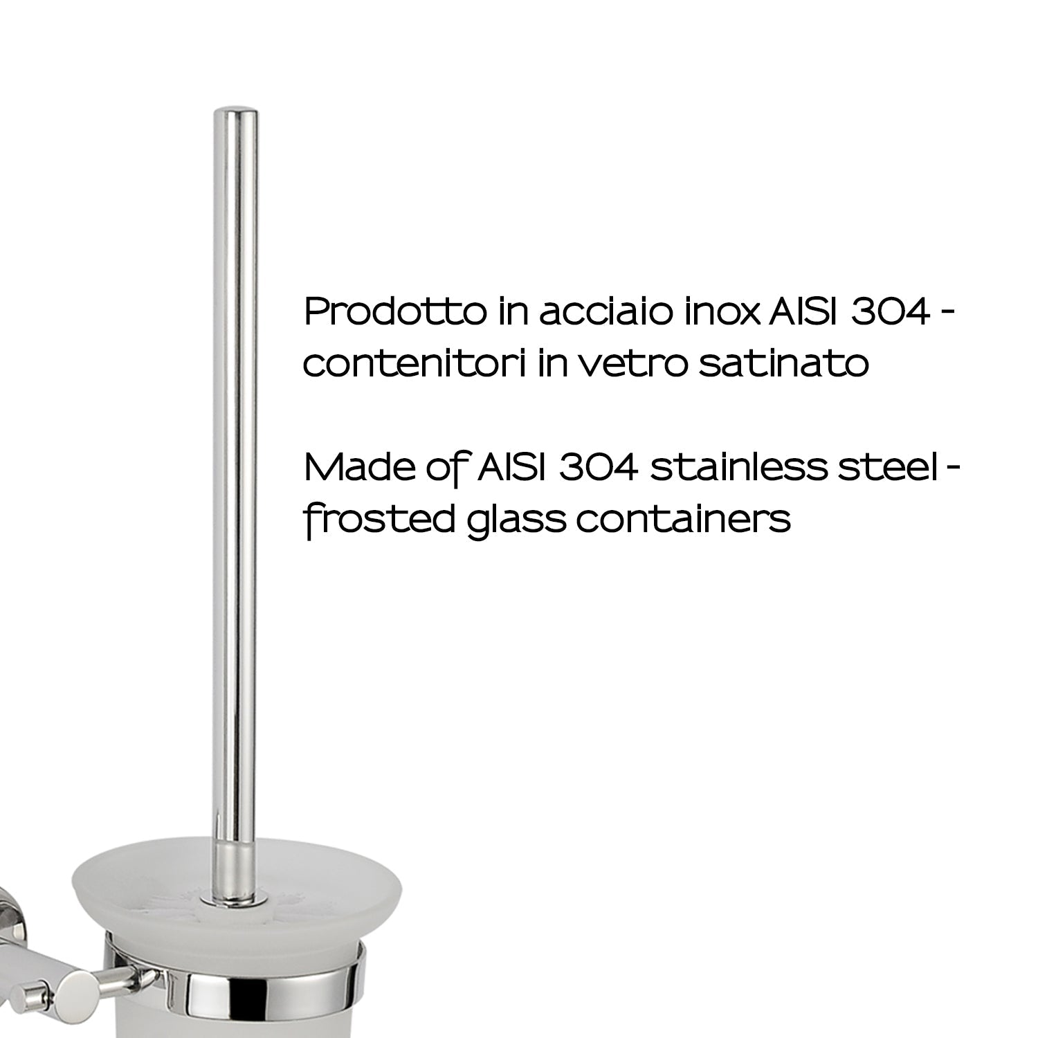  Scopino in Acciaio Inox AISI 304 Gedy serie Project - Lucido by CeramicStore | Lo specialista del tuo bagno