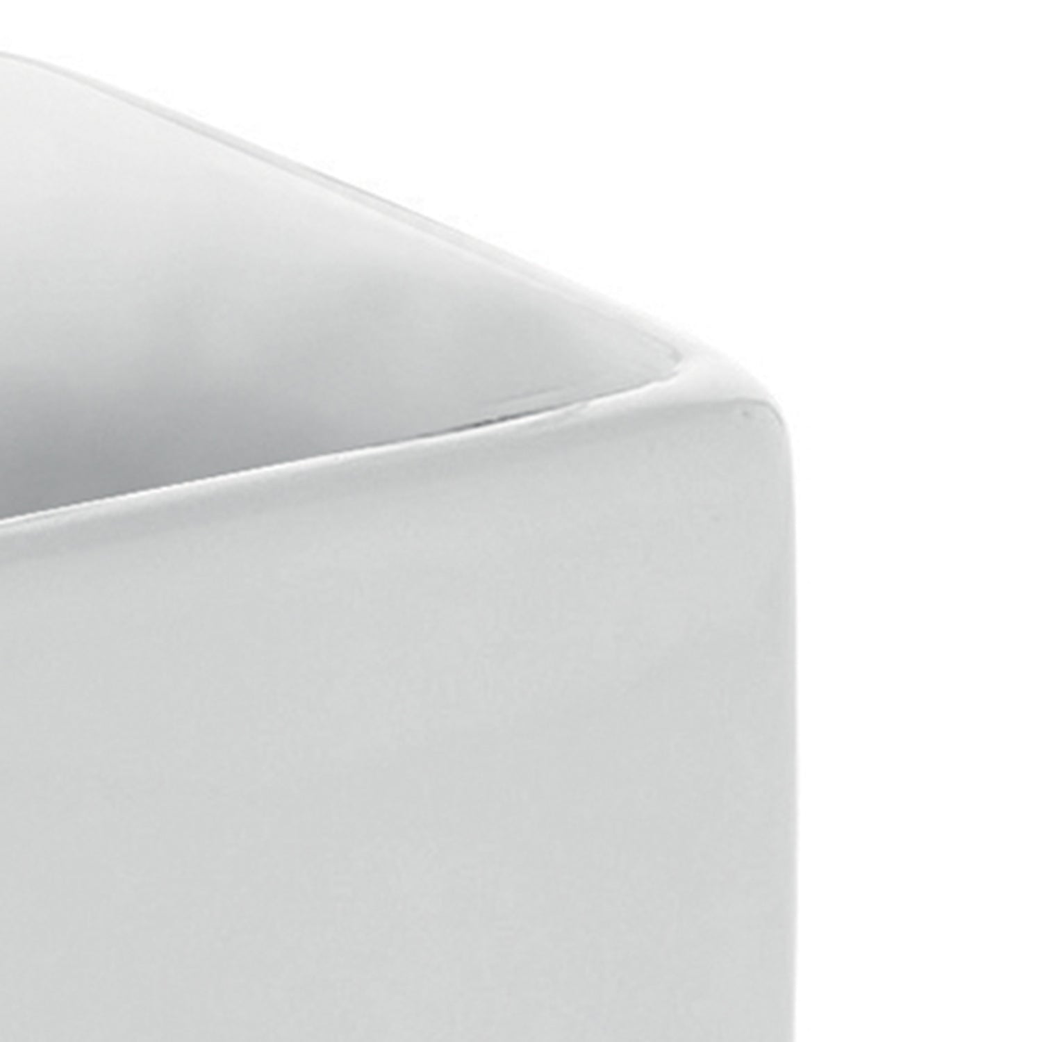  Portaspazzolini in ceramica Gedy serie Verbena - Bianco