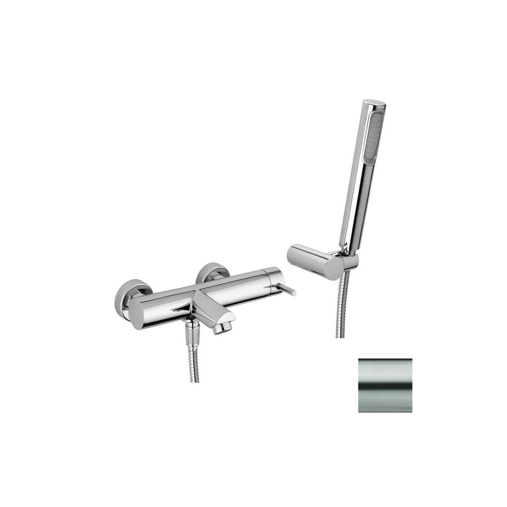 Miscelatore vasca serie Stick modello SK023ST con doccia duplex steel looking Paffoni by CeramicStore | Lo specialista del tuo bagno