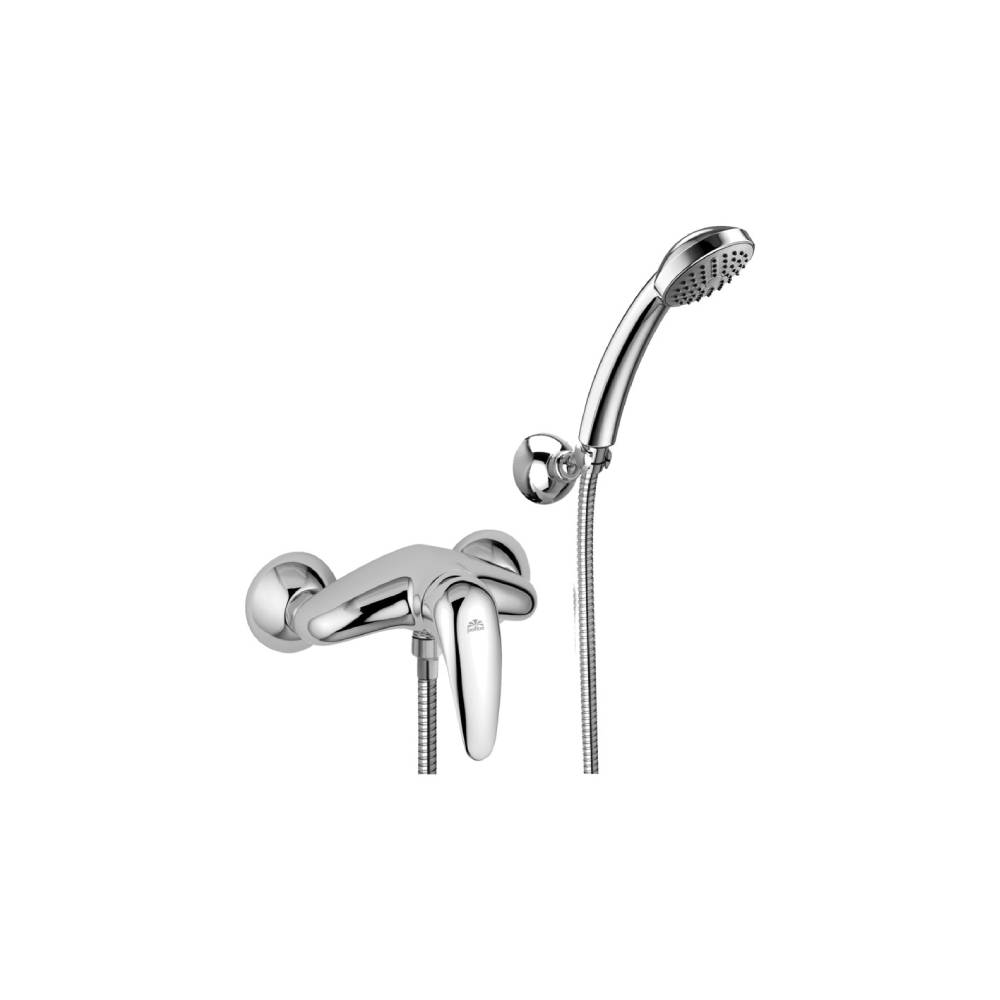 Miscelatore doccia con supporto a muro