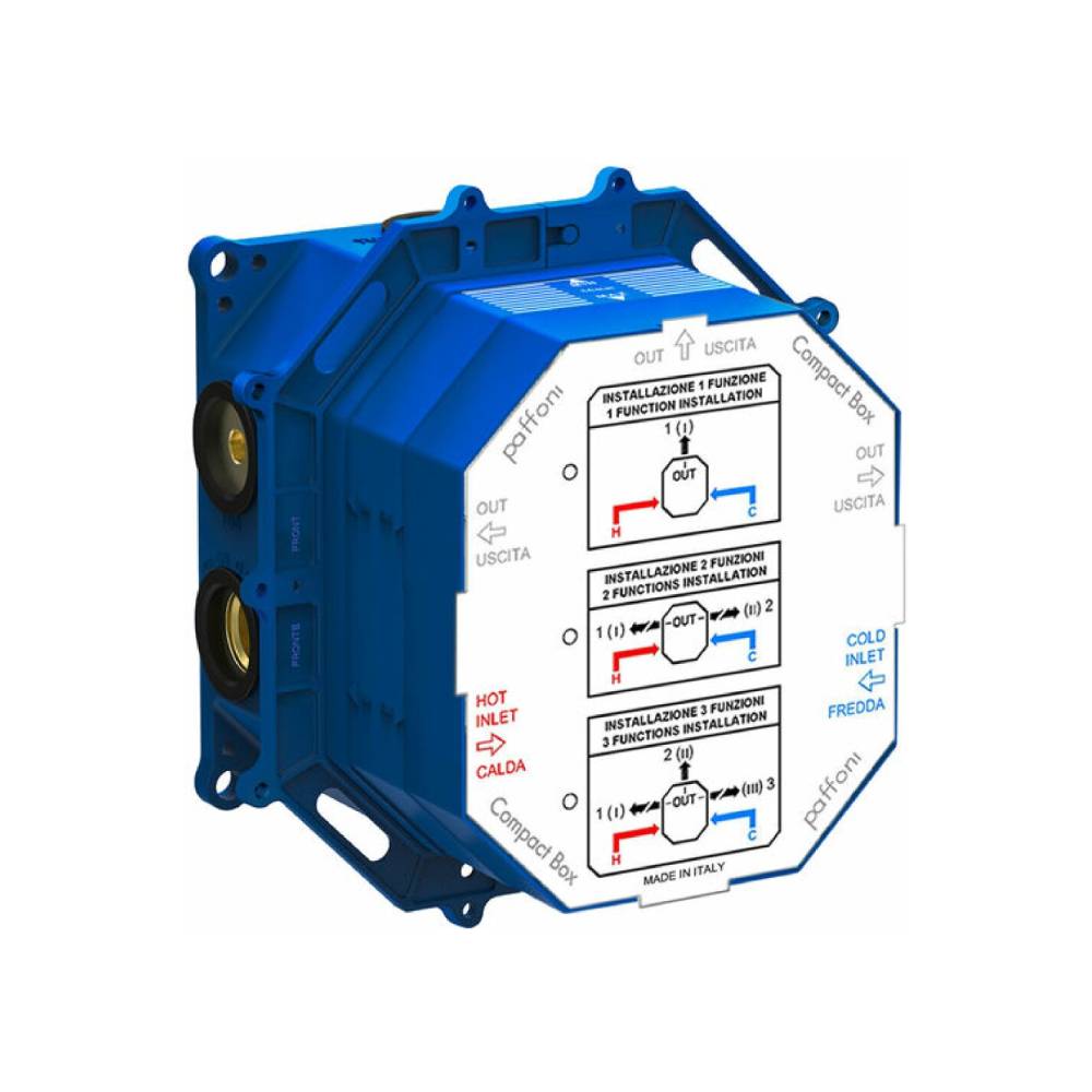 Set incasso universale per miscelatori doccia serie Compact Box modello CPBOX001 Paffoni by CeramicStore | Lo specialista del tuo bagno