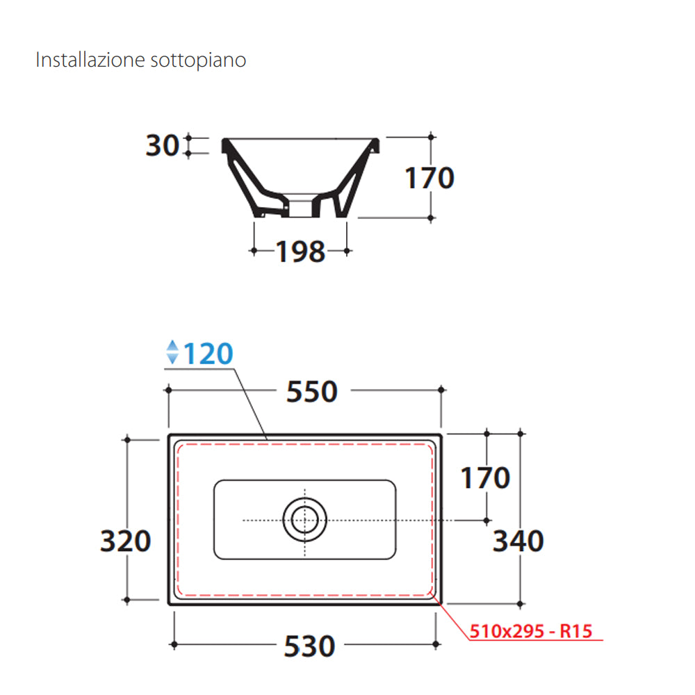  Lavabo da incasso 55x34 Ceramica Globo Stockholm FO056.BI by CeramicStore | Lo specialista del tuo bagno