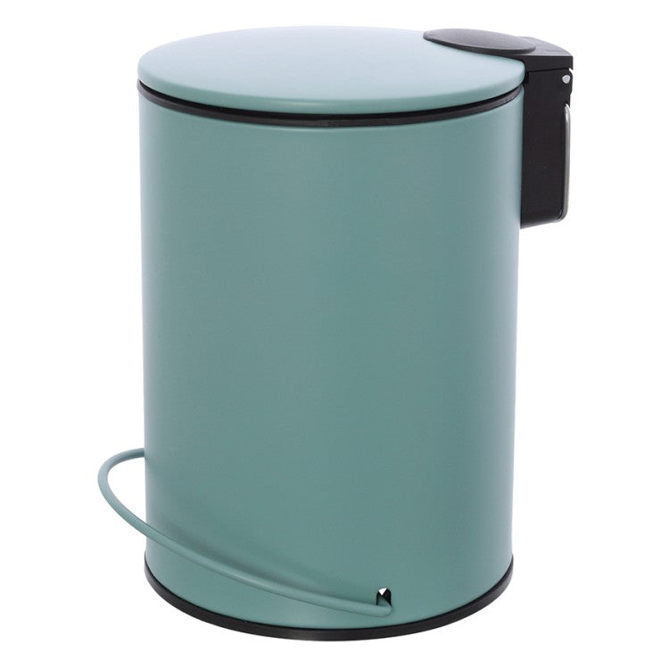 Pattumiera 3L in acciaio BathCore serie Prisma - Verde opaco