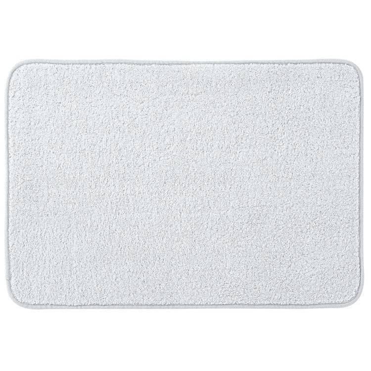 Tappeto in microfibra con base antiscivolo BathCore serie Prisma - Bianco