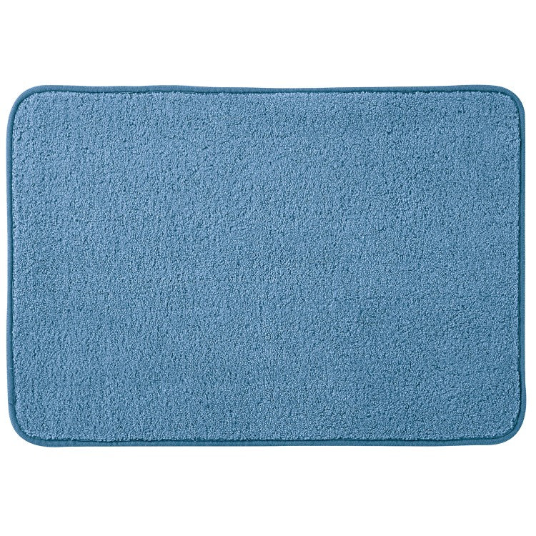 Tappeto in microfibra con base antiscivolo BathCore serie Prisma - Blu pastello