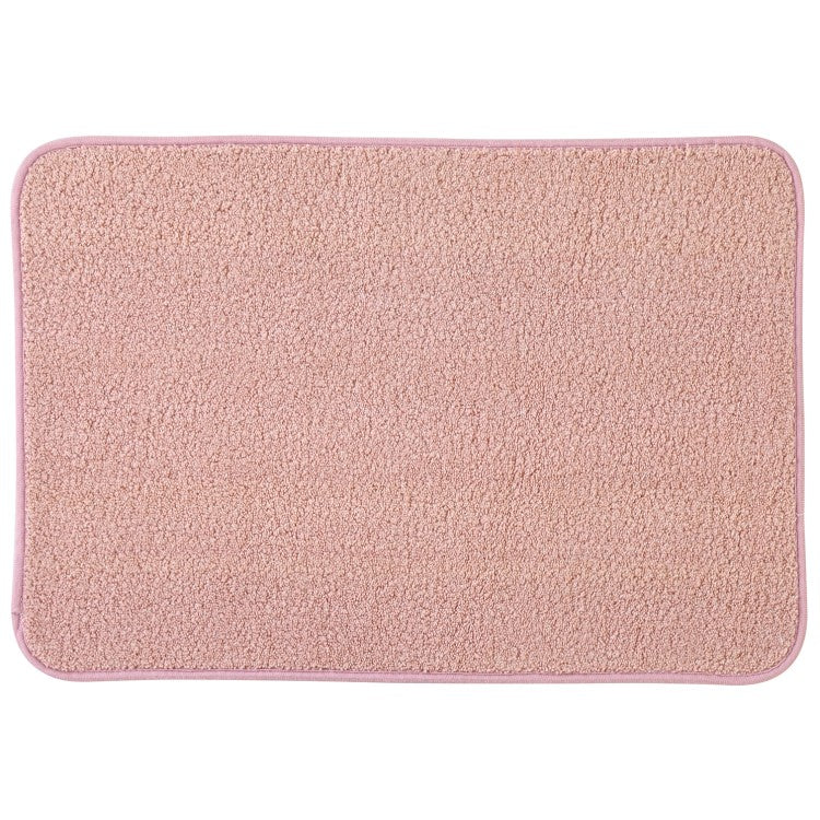 Tappeto in microfibra con base antiscivolo BathCore serie Prisma - Rosa