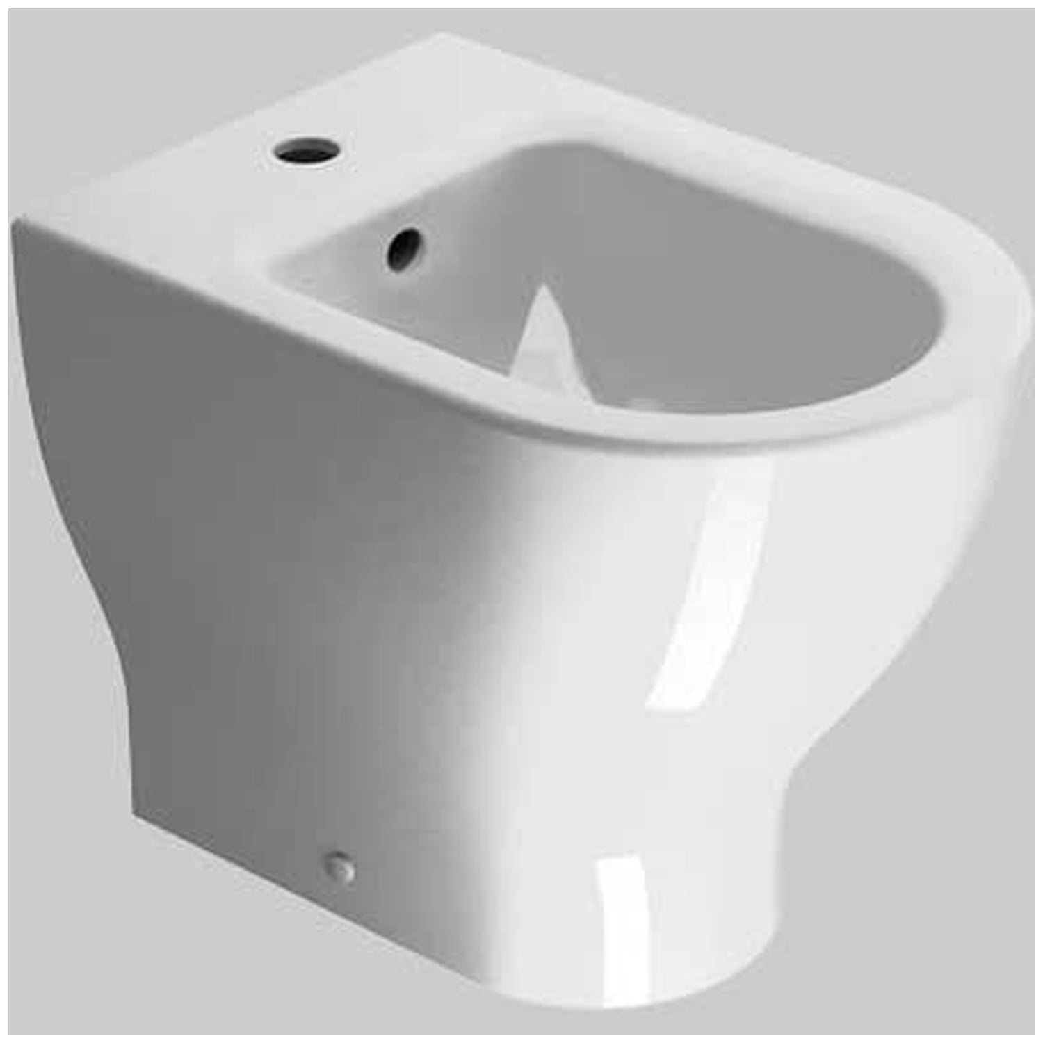 Sanitari filo parete senza brida con copriwater softclose modello Vela 52x35xH42 cm - Bianco 7