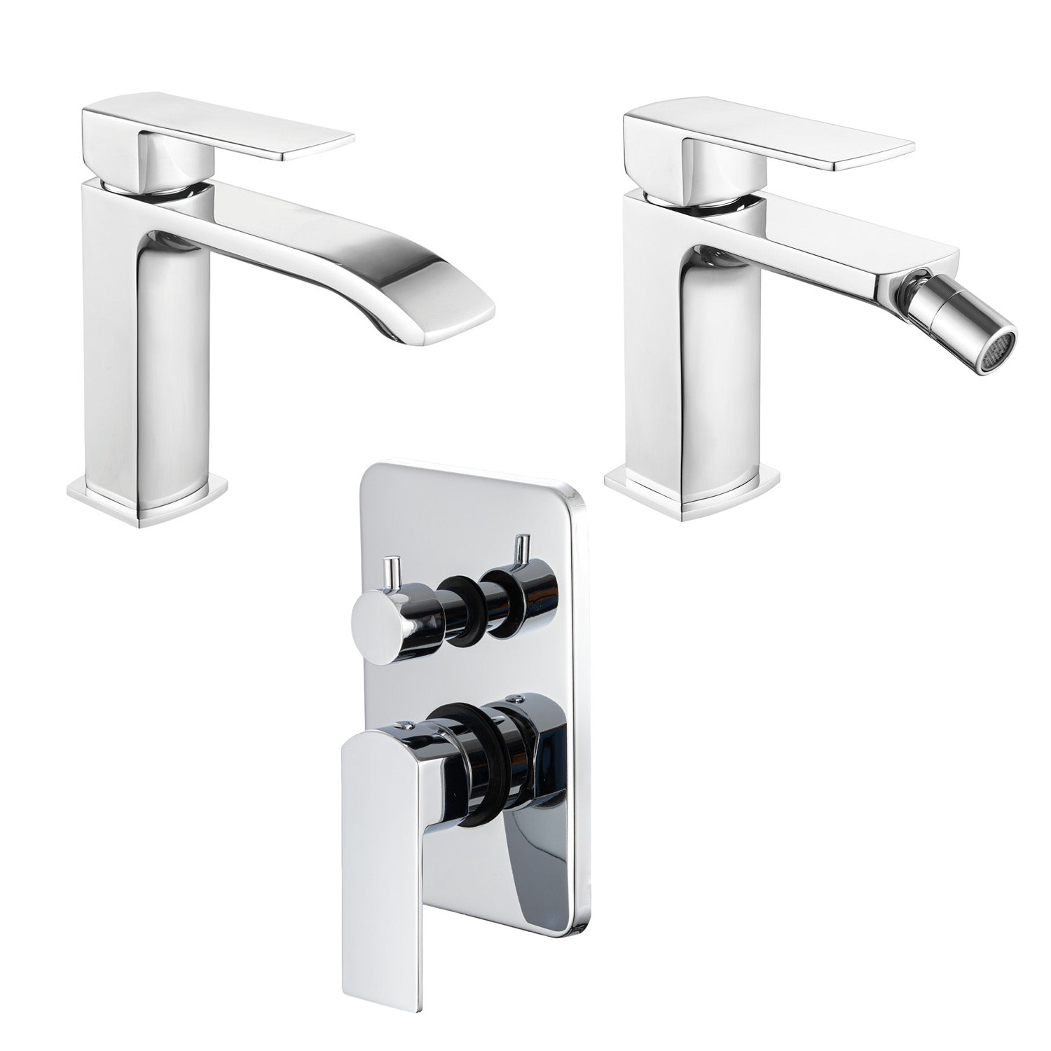 Composizione di miscelatori per lavabo