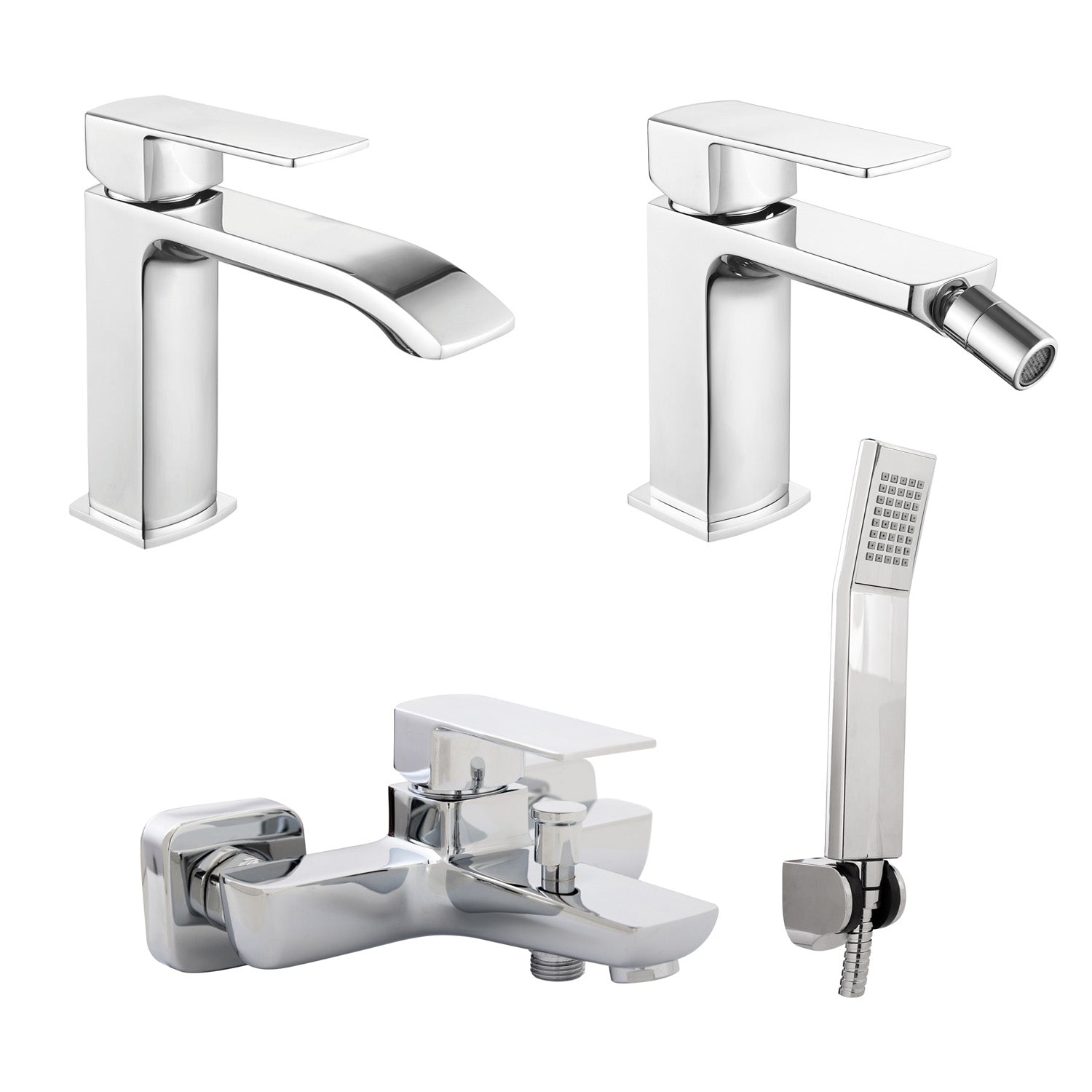 Composizione di miscelatori per lavabo