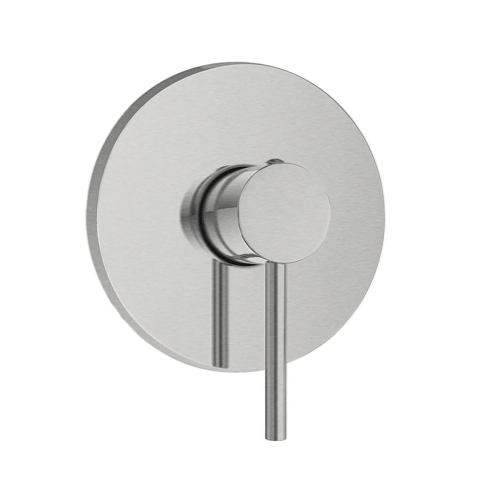 Kit miscelatore lavabo alto + bidet + doccia a una via RubiFlux serie Paris Modello Gris con piletta clic-clac Acciaio Inox - Spazzolato 3