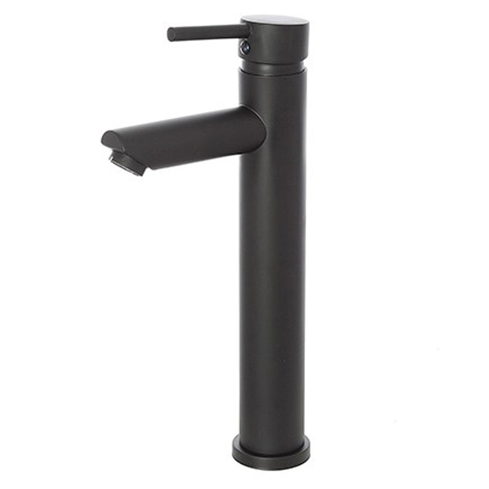 Kit miscelatore lavabo alto + bidet RubiFlux serie Paris Modello Noir con piletta clic-clac - Nero Opaco 4