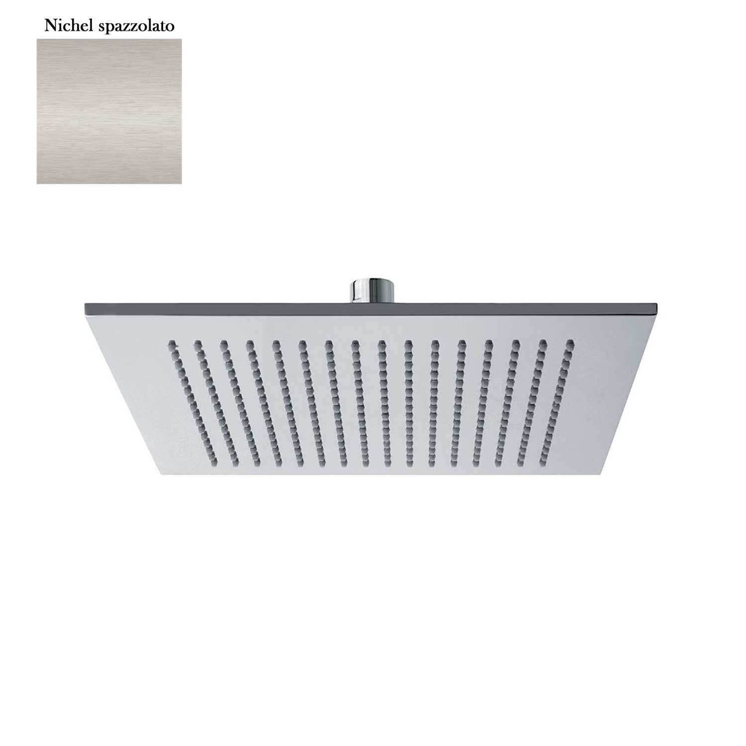 Soffione Parigi 250mm monogetto e ispezionabile nichel opaco by CeramicStore | Lo specialista del tuo bagno