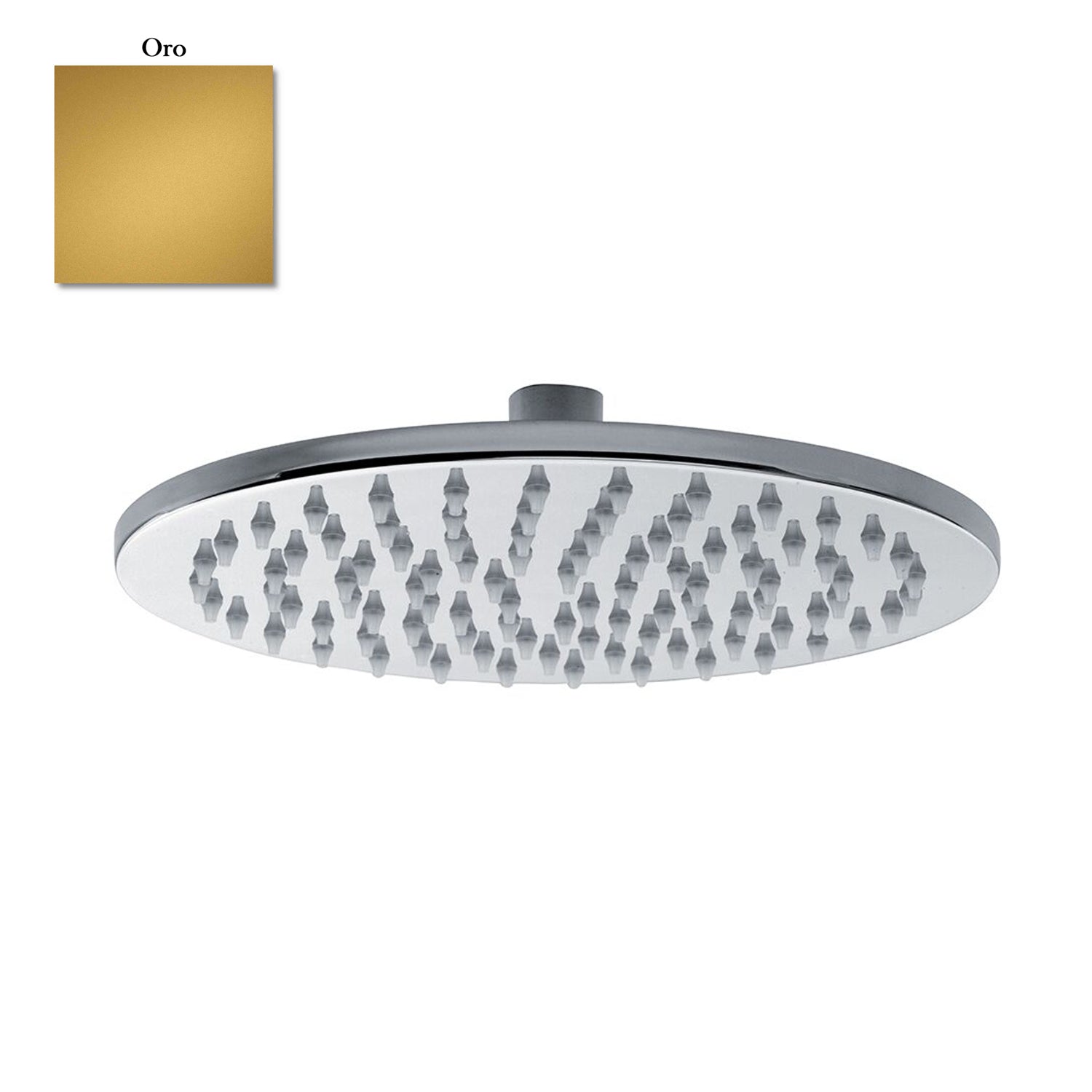 Soffione tondo Linz 250mm monogetto e ispezionabile oro by CeramicStore | Lo specialista del tuo bagno