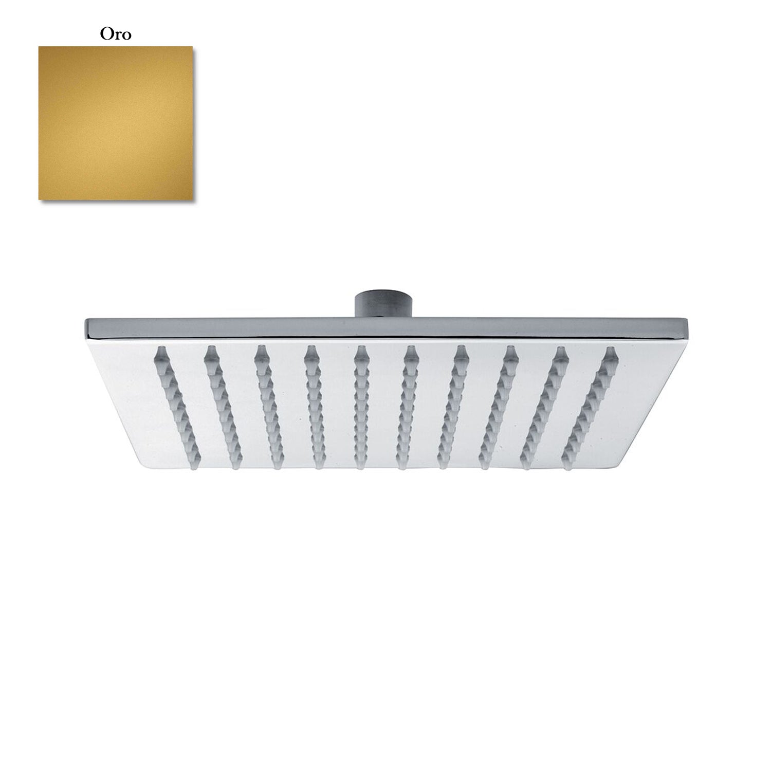 Soffione Calais 200mm monogetto e ispezionabile oro by CeramicStore | Lo specialista del tuo bagno