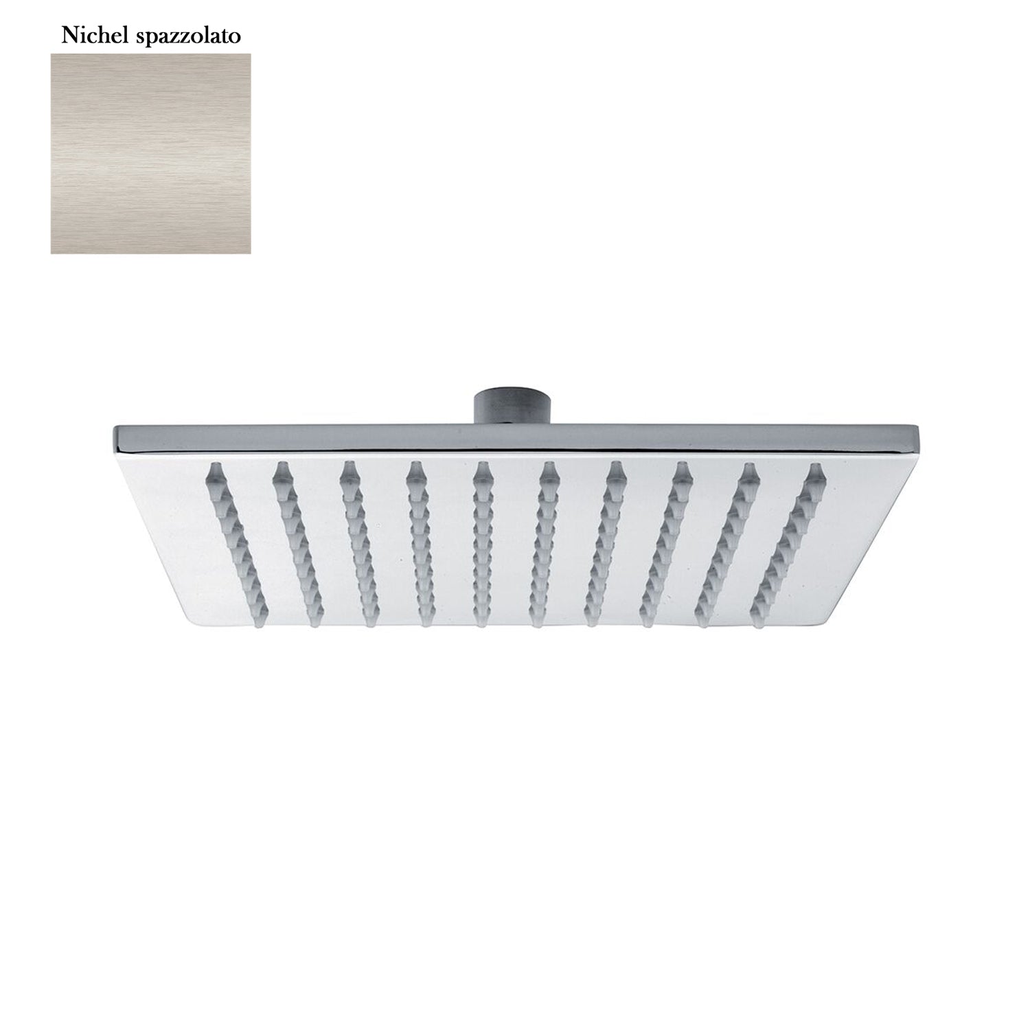 Soffione Calais 200mm monogetto e ispezionabile nichel by CeramicStore | Lo specialista del tuo bagno