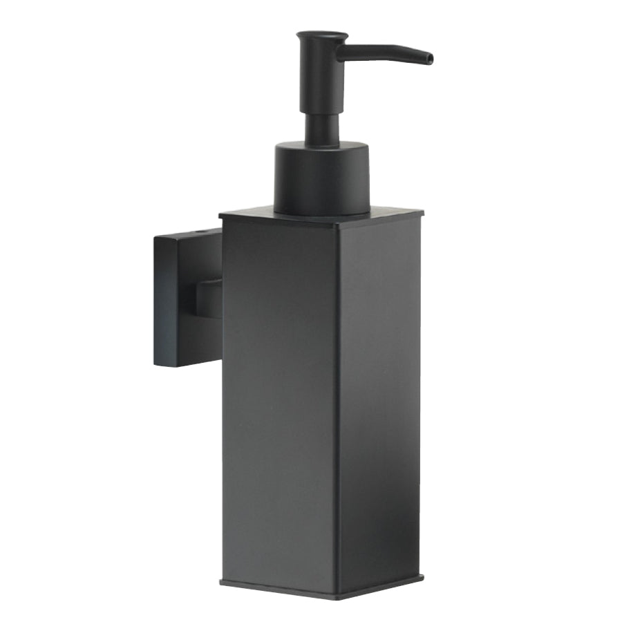 Dosasapone squadrato modello Seal di Gedy in Acciaio Inox AISI 304 - Nero Matt by CeramicStore | Lo specialista del tuo bagno