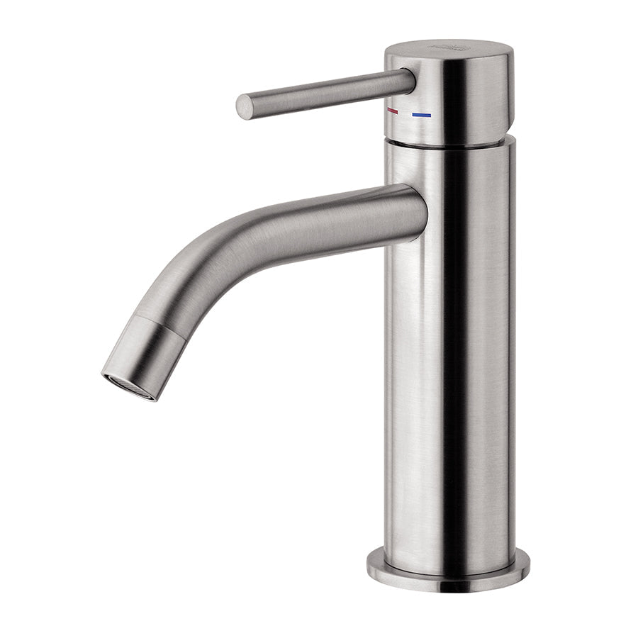  Paffoni miscelatore lavabo in ottone finitura Steel Looking effetto acciaio. Light Exclusive Edition by CeramicStore | Lo specialista del tuo bagno