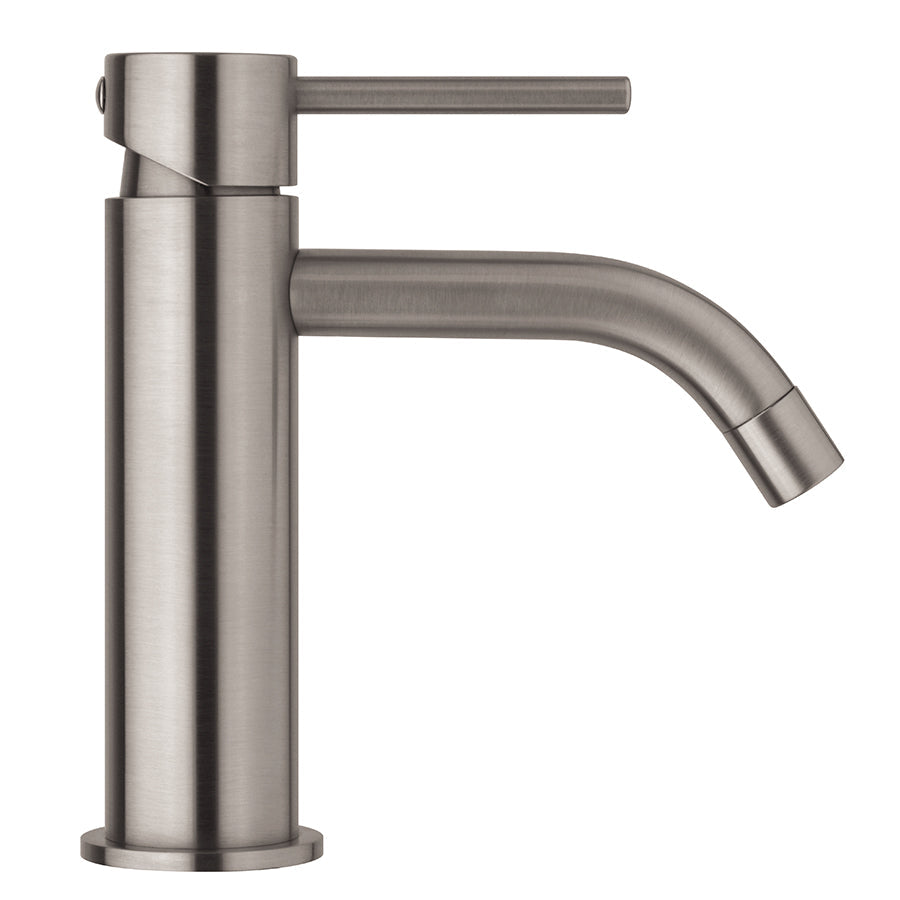 Paffoni miscelatore lavabo in ottone finitura Steel Looking effetto acciaio. Light Exclusive Edition by CeramicStore | Lo specialista del tuo bagno