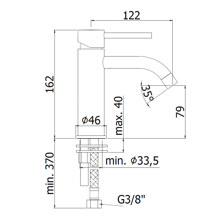  Paffoni miscelatore lavabo in ottone finitura Steel Looking effetto acciaio. Light Exclusive Edition by CeramicStore | Lo specialista del tuo bagno