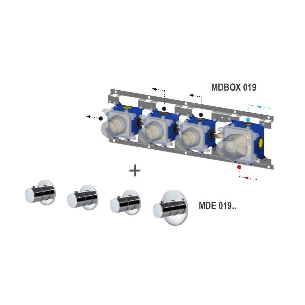  Set Esterno doccia Termostatico ad Incasso 3 Funzioni serie Modular Box modello Mde019cr Cromo Paffoni by CeramicStore | Lo specialista del tuo bagno