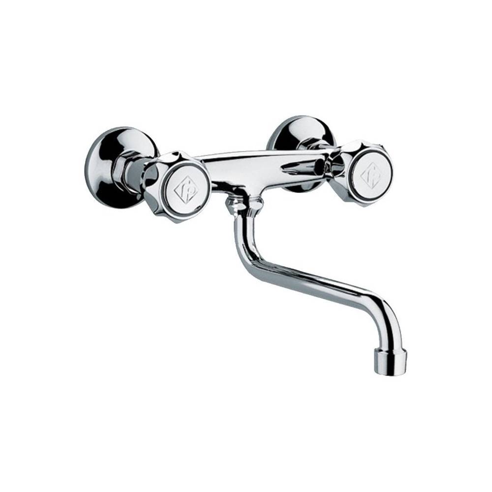 Rubinetto cucina a parete serie Danubio modello DA161CR cromo Paffoni by CeramicStore | Lo specialista del tuo bagno