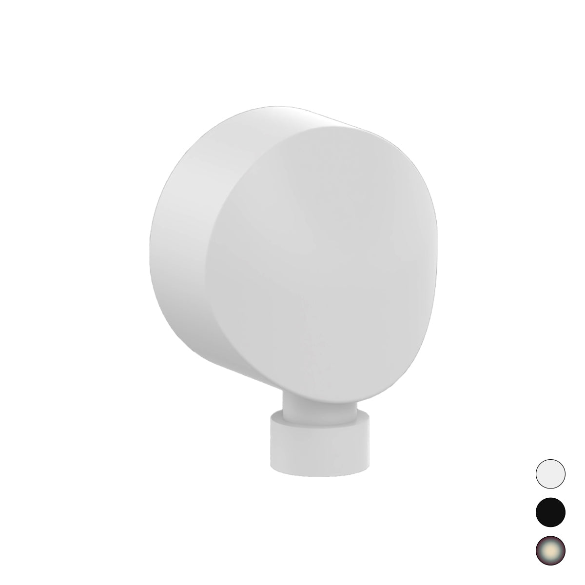 Presa acqua tonda piatta ø 54 mm Remer - Nichel Spazzolato Opaco