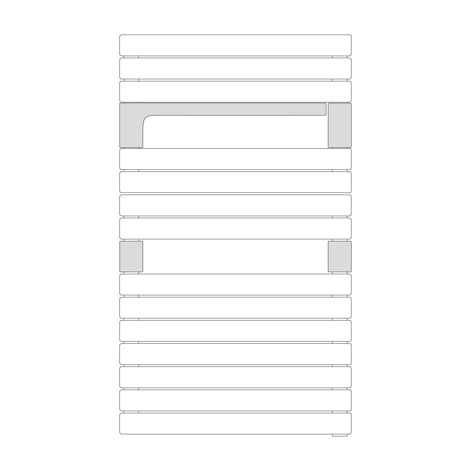  Termoarredo idraulico modello Torino 952x550 dritto - Bianco by CeramicStore | Lo specialista del tuo bagno