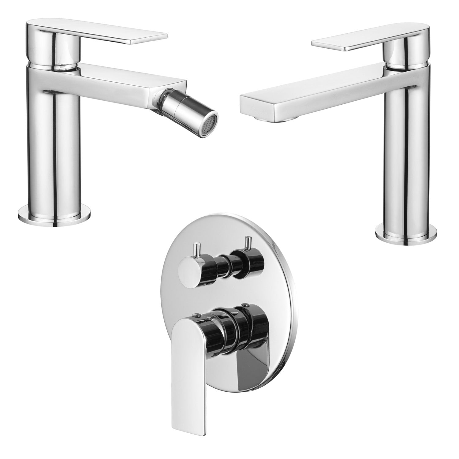 Composizione di miscelatori per lavabo