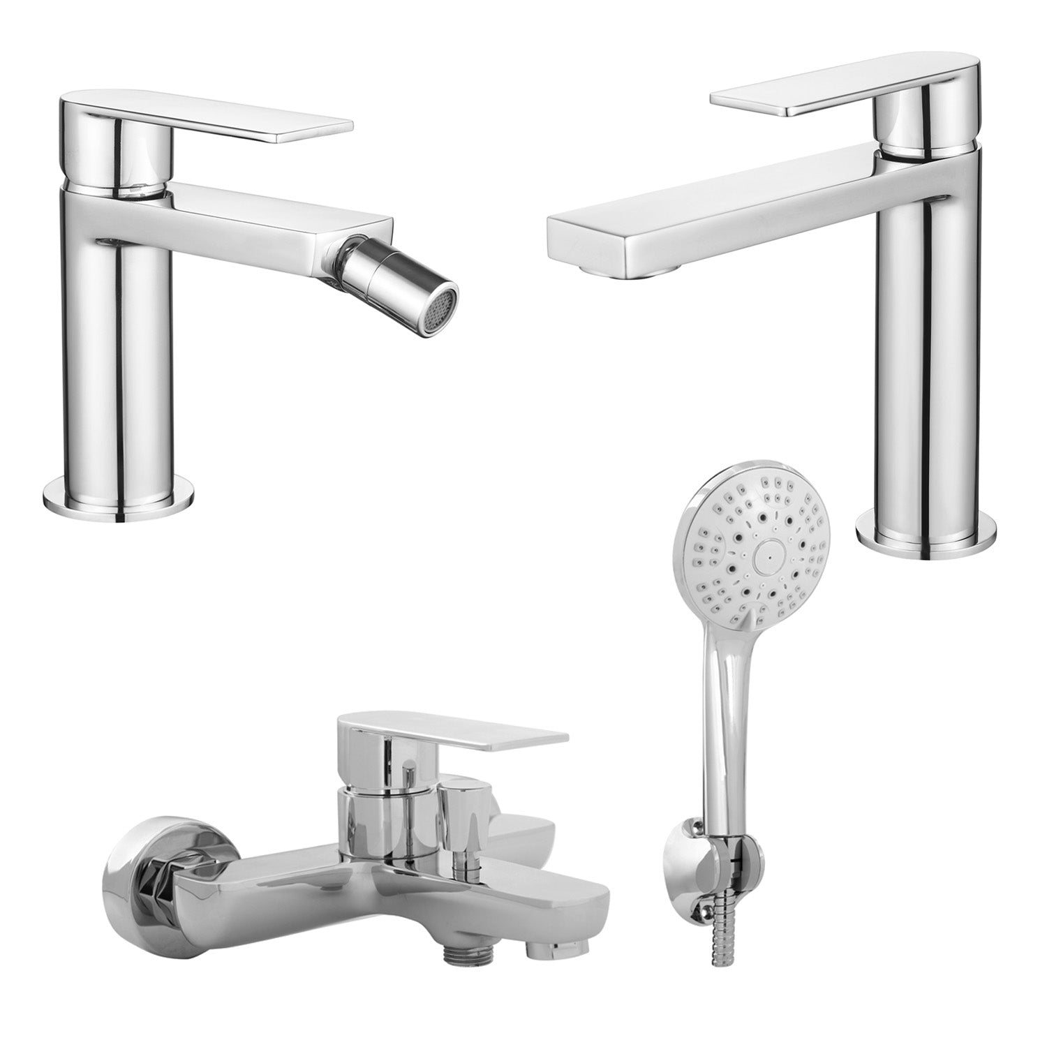 Composizione di miscelatori per lavabo