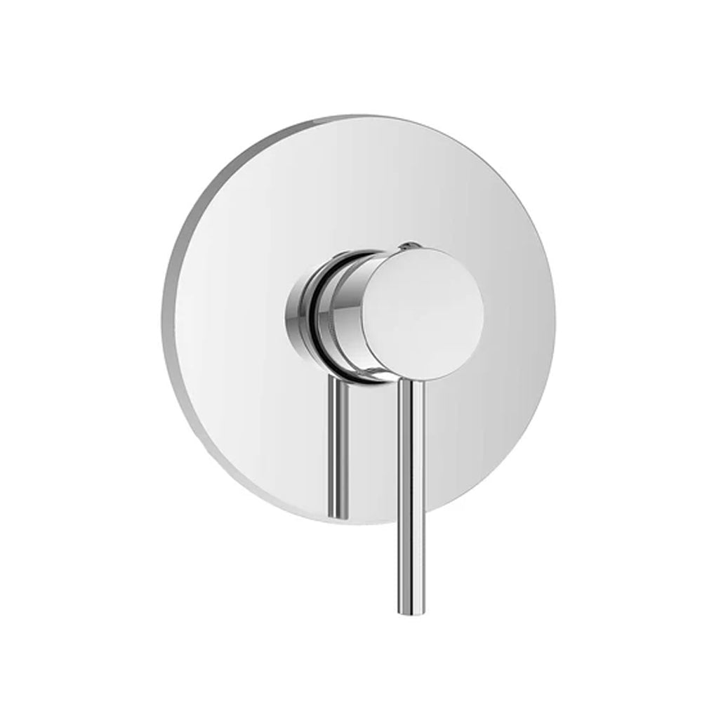 Miscelatore doccia ad incasso monocomando a una via in acciaio inox Rubiflux Serie Paris Modello Brillant - Cromato