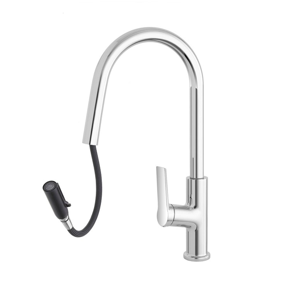 Miscelatore monocomando cucina con doccetta estraibile Rubiflux - Cromo 3