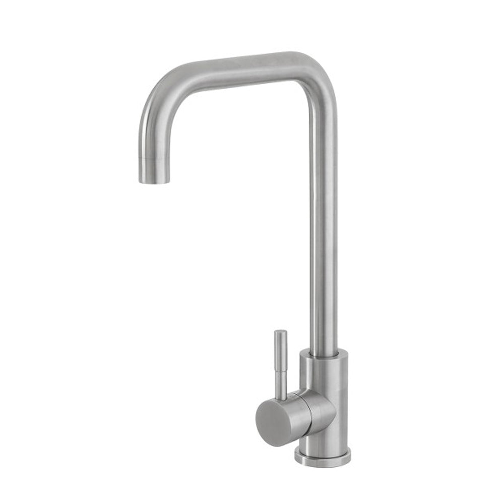 Miscelatore lavello con canna svedese Rubiflux Acciaio - Spazzolato