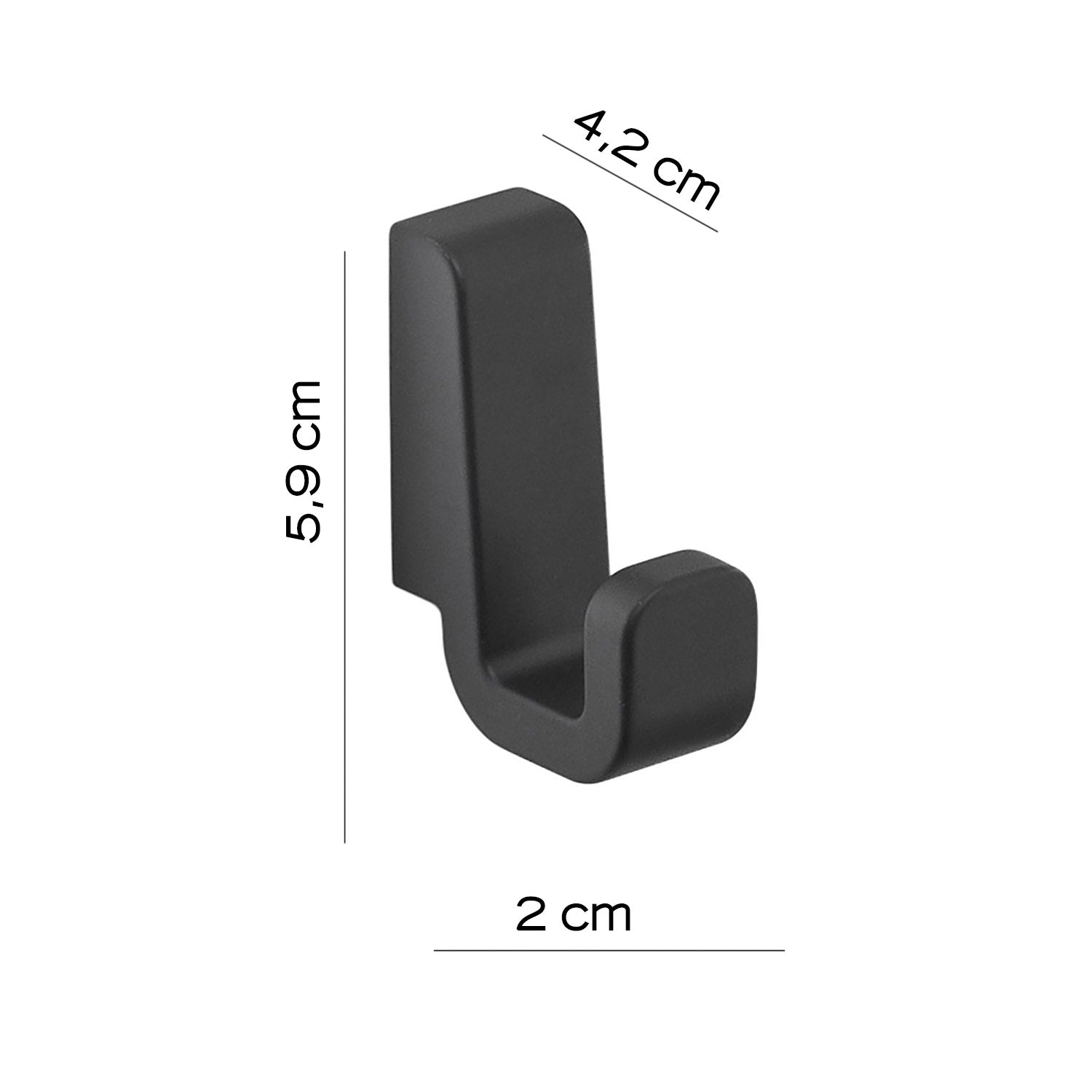  Appendiabiti 2 pezzi in Ottone e Cromall Gedy serie Samoa - Nero Matt by CeramicStore | Lo specialista del tuo bagno