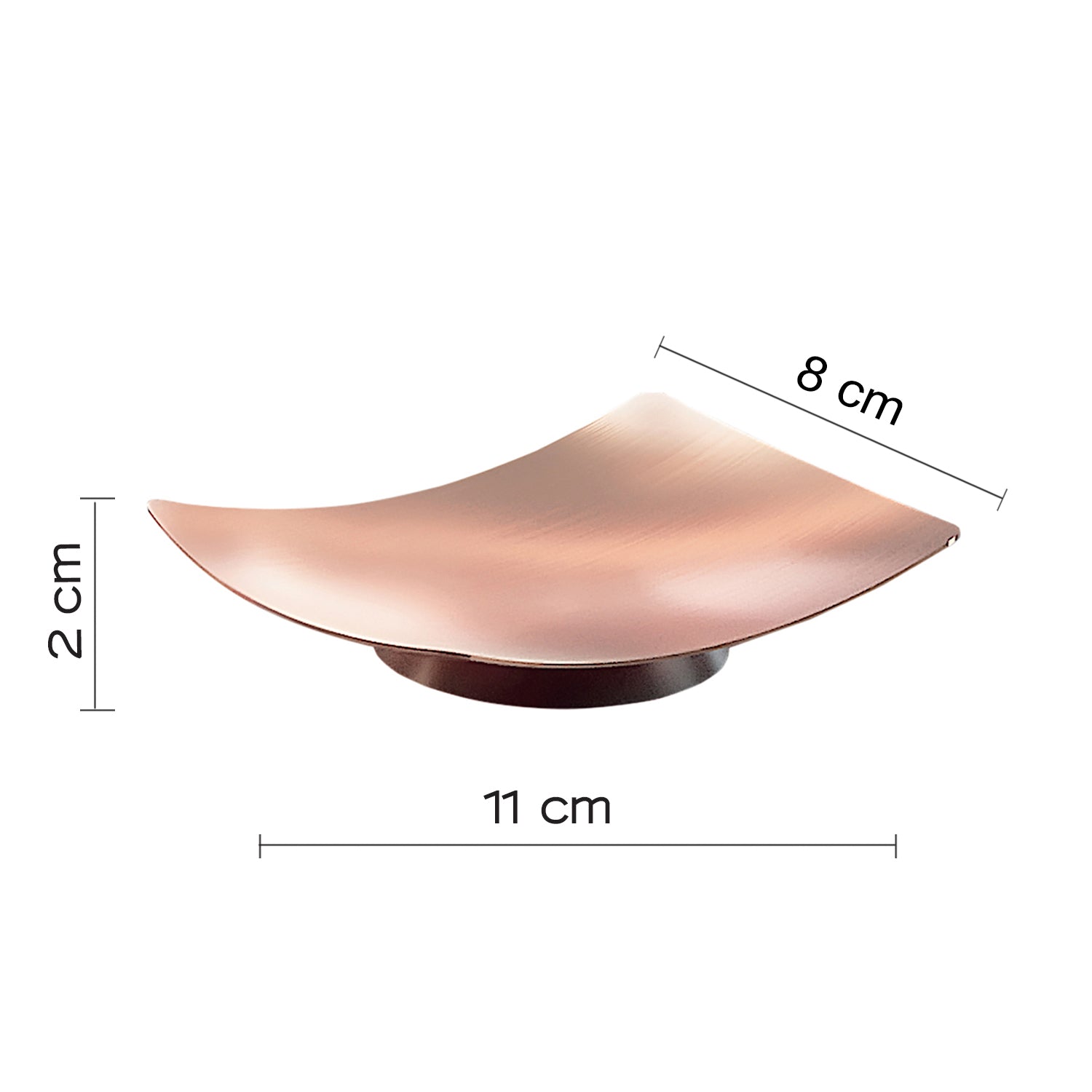  Portasapone in Acciaio Inox di Gedy serie Elettra - Rame