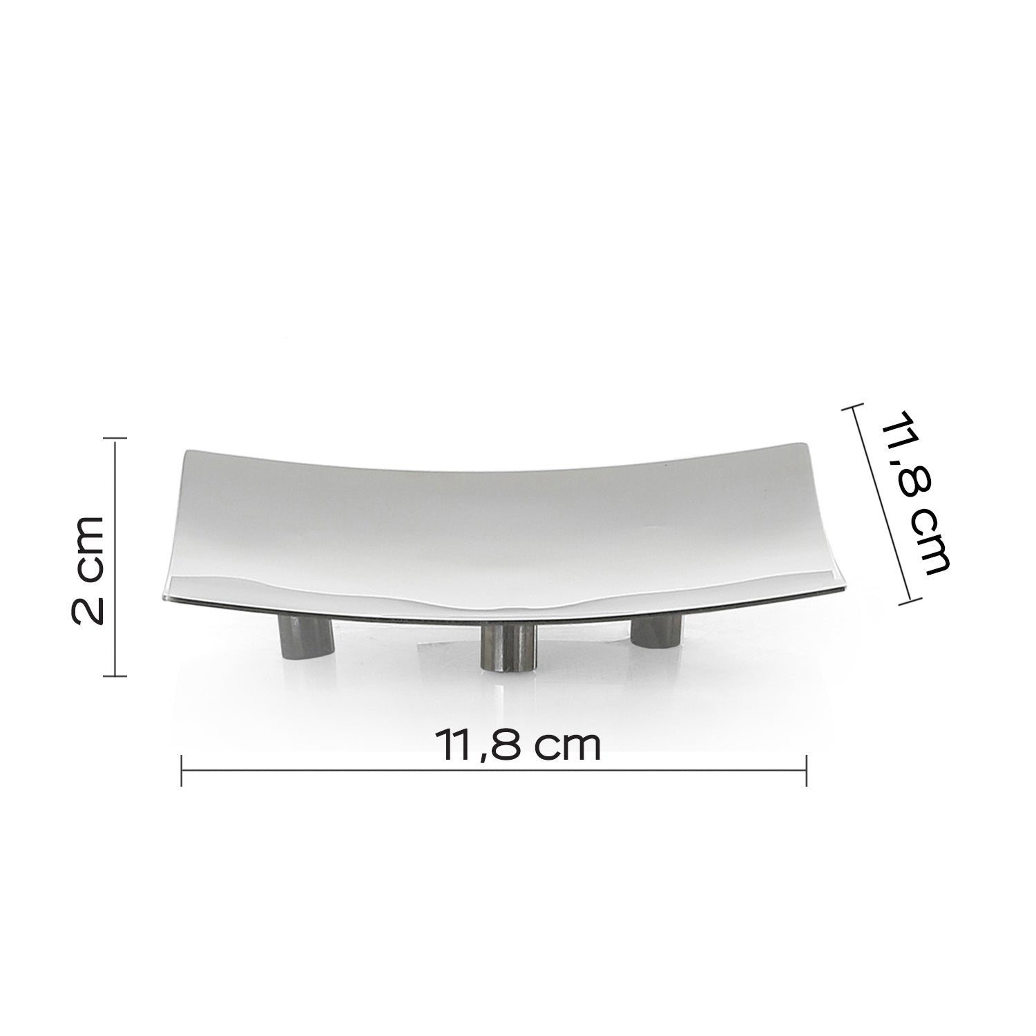  Portasapone in Acciaio Inox Gedy serie Nemesia - Lucido