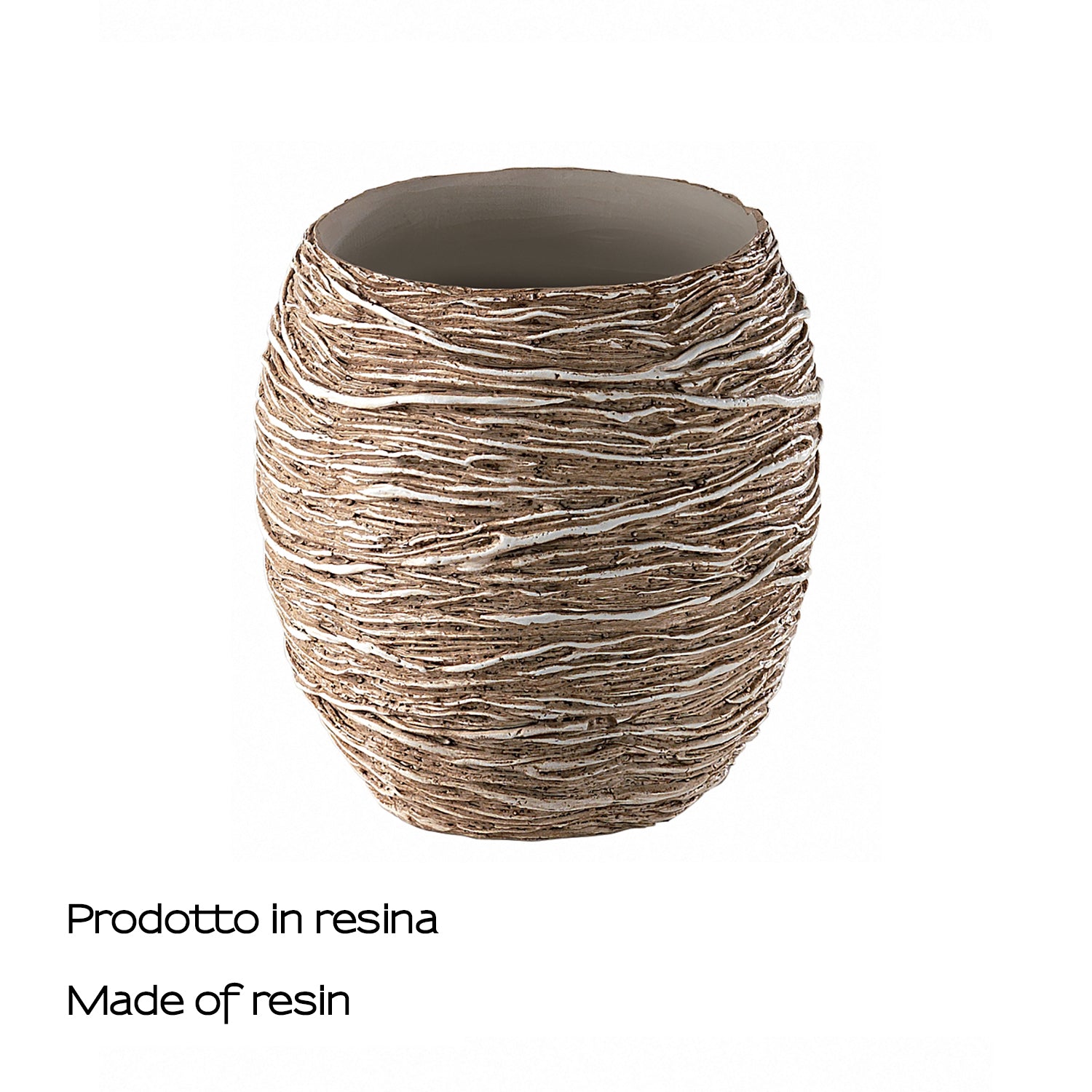  Portaspazzolini da appoggio Gedy serie Idra - Beige