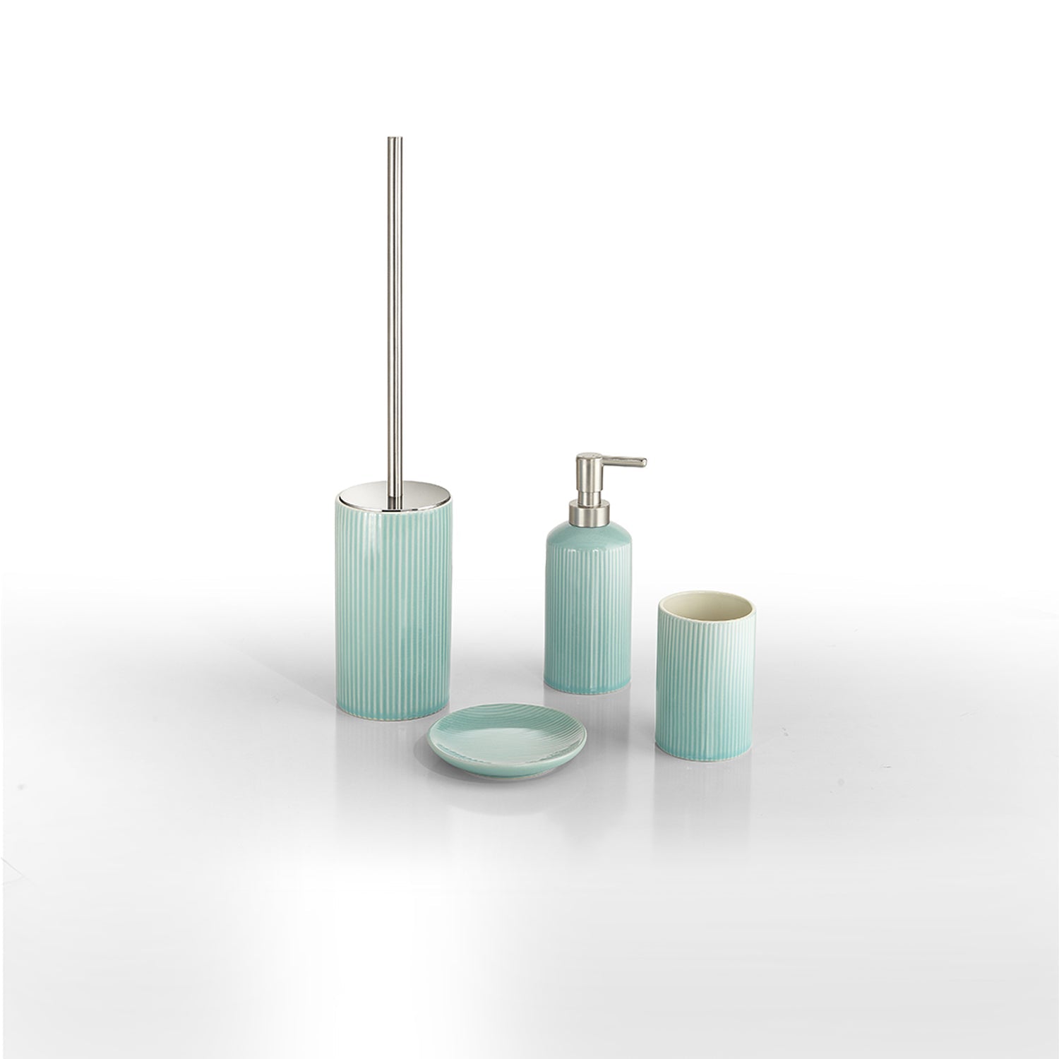  Portasapone in ceramica Gedy modello Sabina - Acquamarina