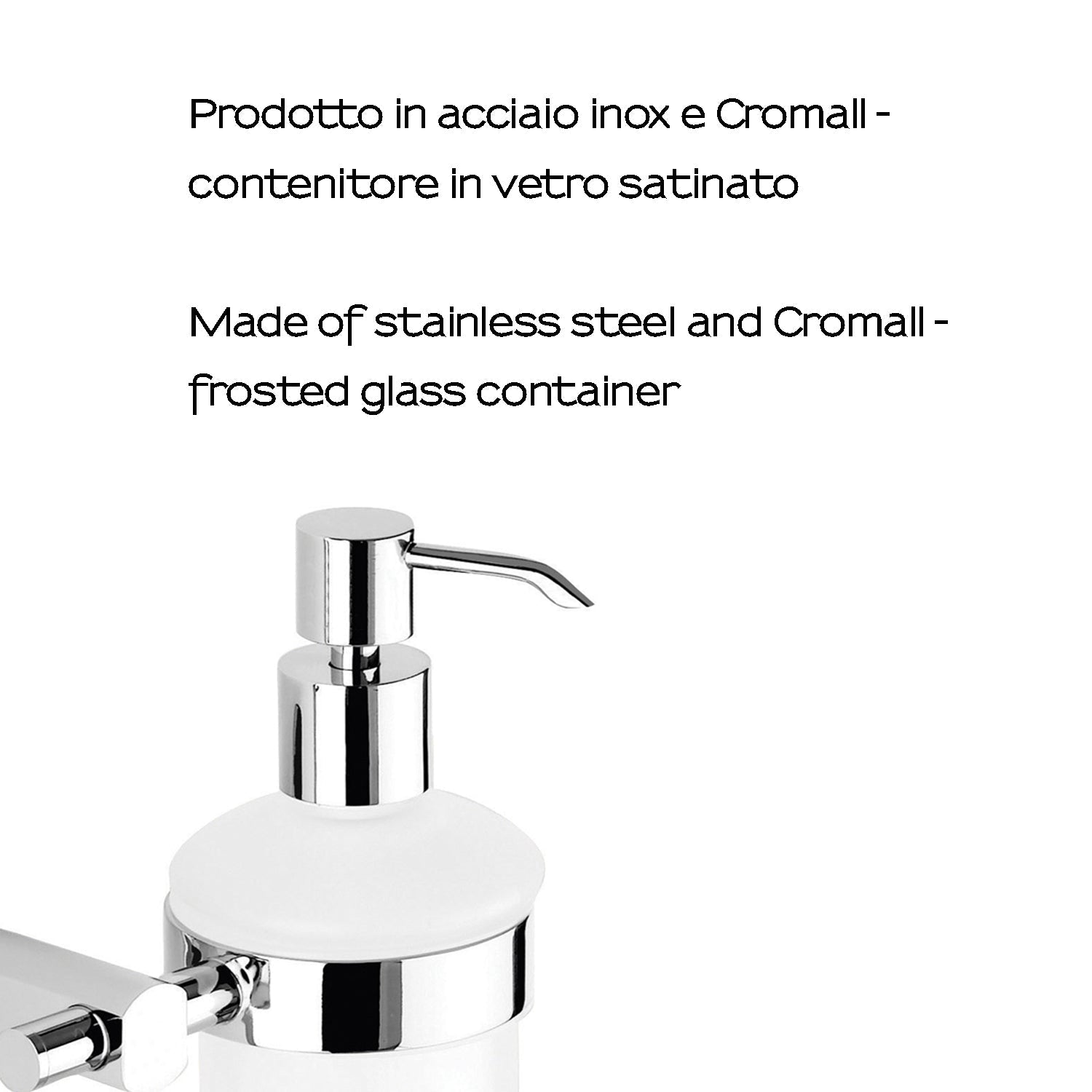  Dosasapone a parete con erogatore in metallo di Gedy serie Edera Plus - Cromato by CeramicStore | Lo specialista del tuo bagno