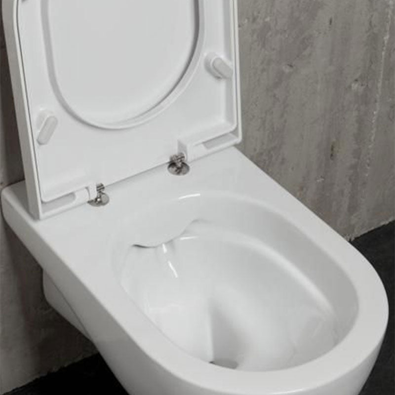Sanitari Filomuro con scarico traslato Ceramica Azzurra Nuvola con sedile soft-close 55x35xH48 cm 6