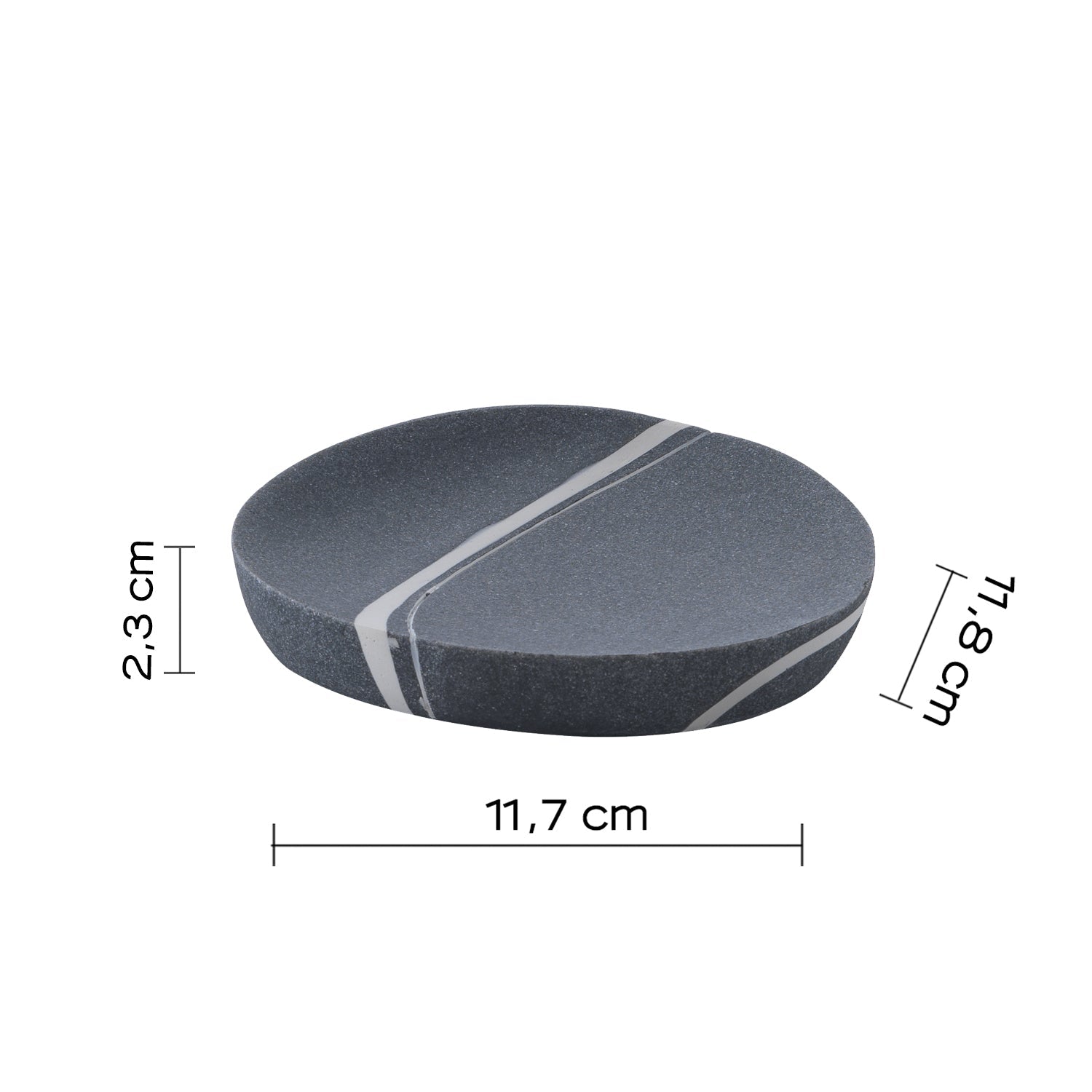  Portasapone da appoggio Gedy serie Yvonne - Grigio