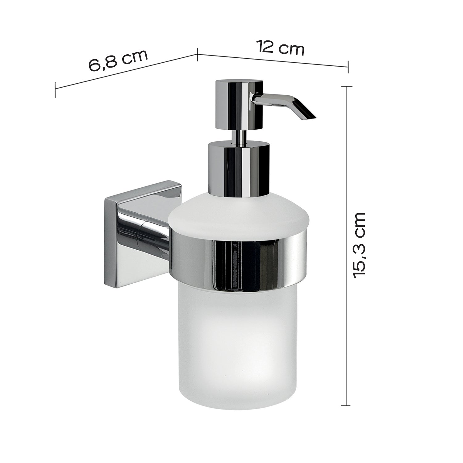  Dosasapone con erogatore in Cromall Gedy serie Fuji - Cromato by CeramicStore | Lo specialista del tuo bagno