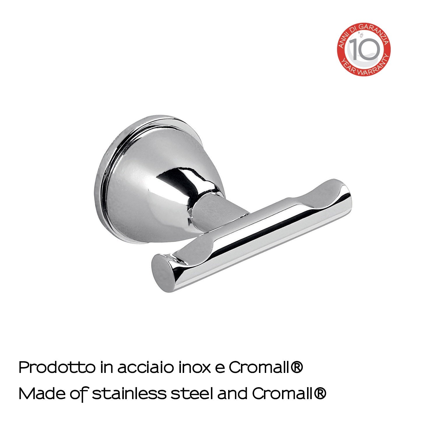  Appendiabiti in Acciaio Inox Genziana di Gedy - Cromato by CeramicStore | Lo specialista del tuo bagno