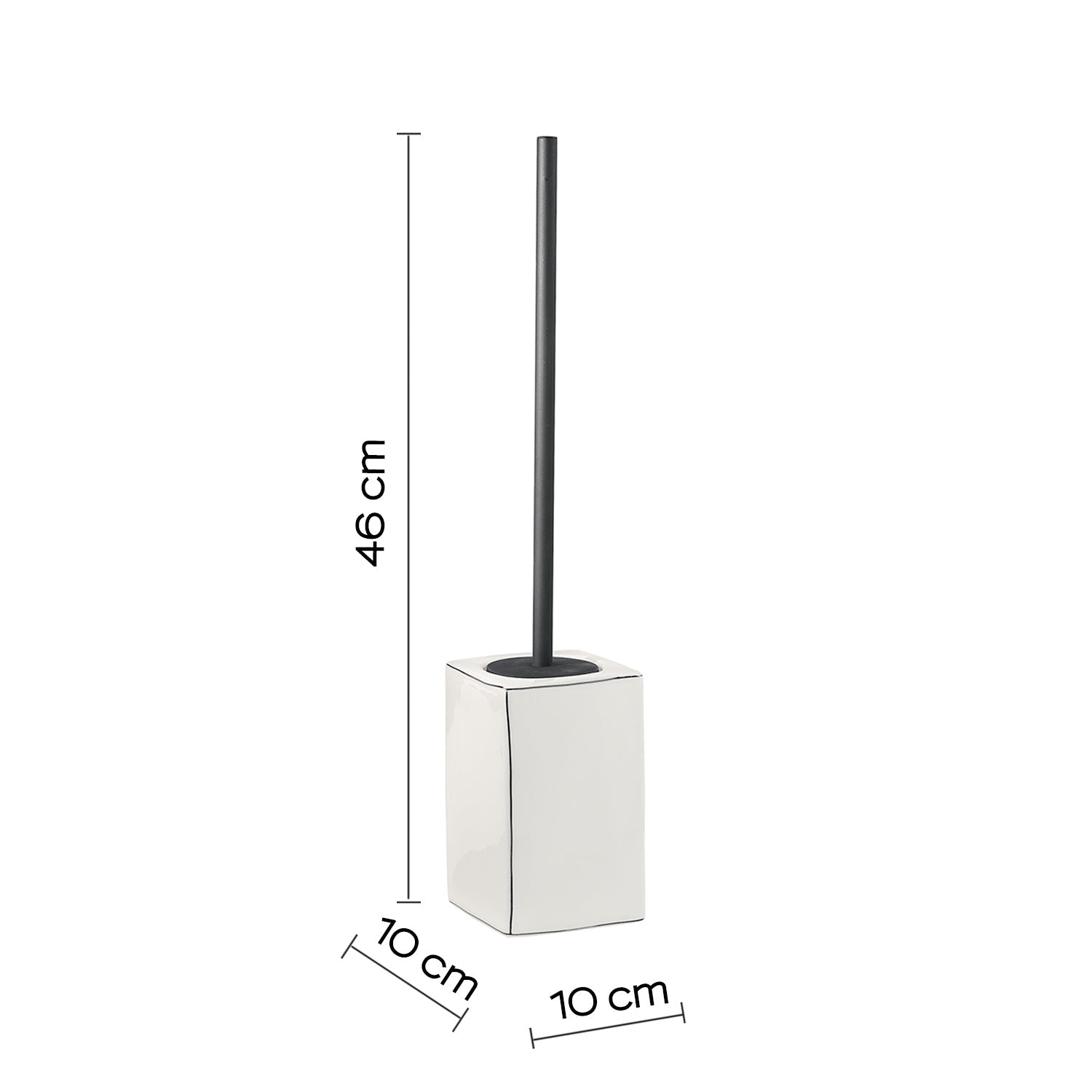  Scopino wc in ceramica Gedy serie Lucrezia - Bianco by CeramicStore | Lo specialista del tuo bagno