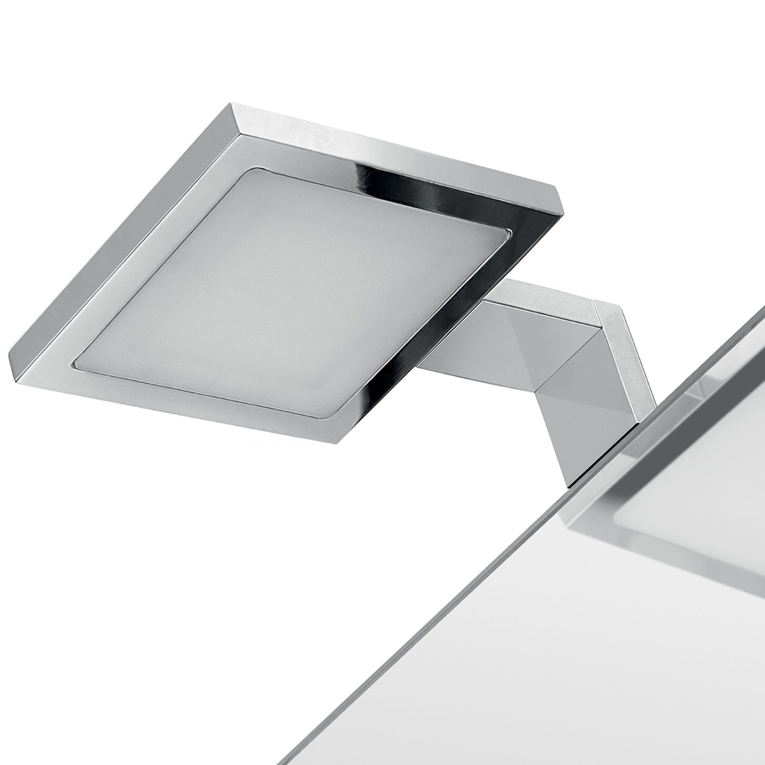 Lampada a Led con telaio di fissaggio modello Ibiza di Gedy - Cromato by CeramicStore | Lo specialista del tuo bagno